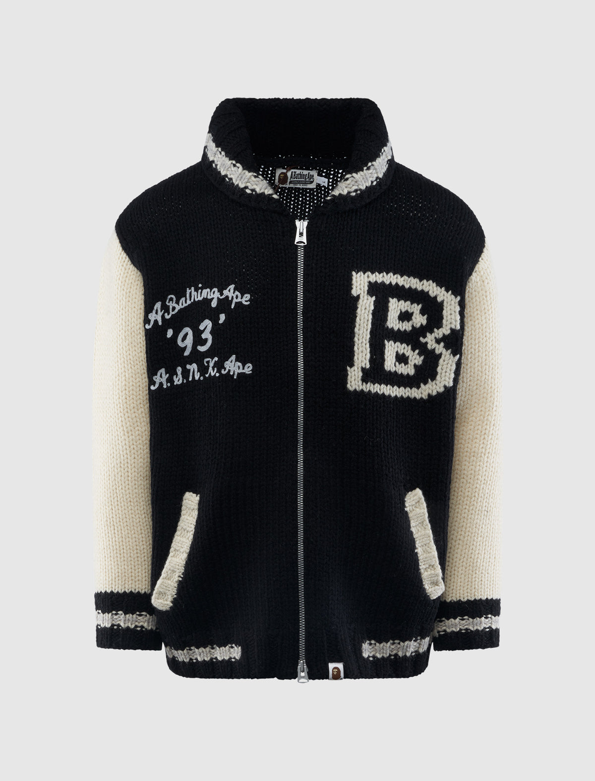 A BATHING APE COWICHAN CARDIGAN