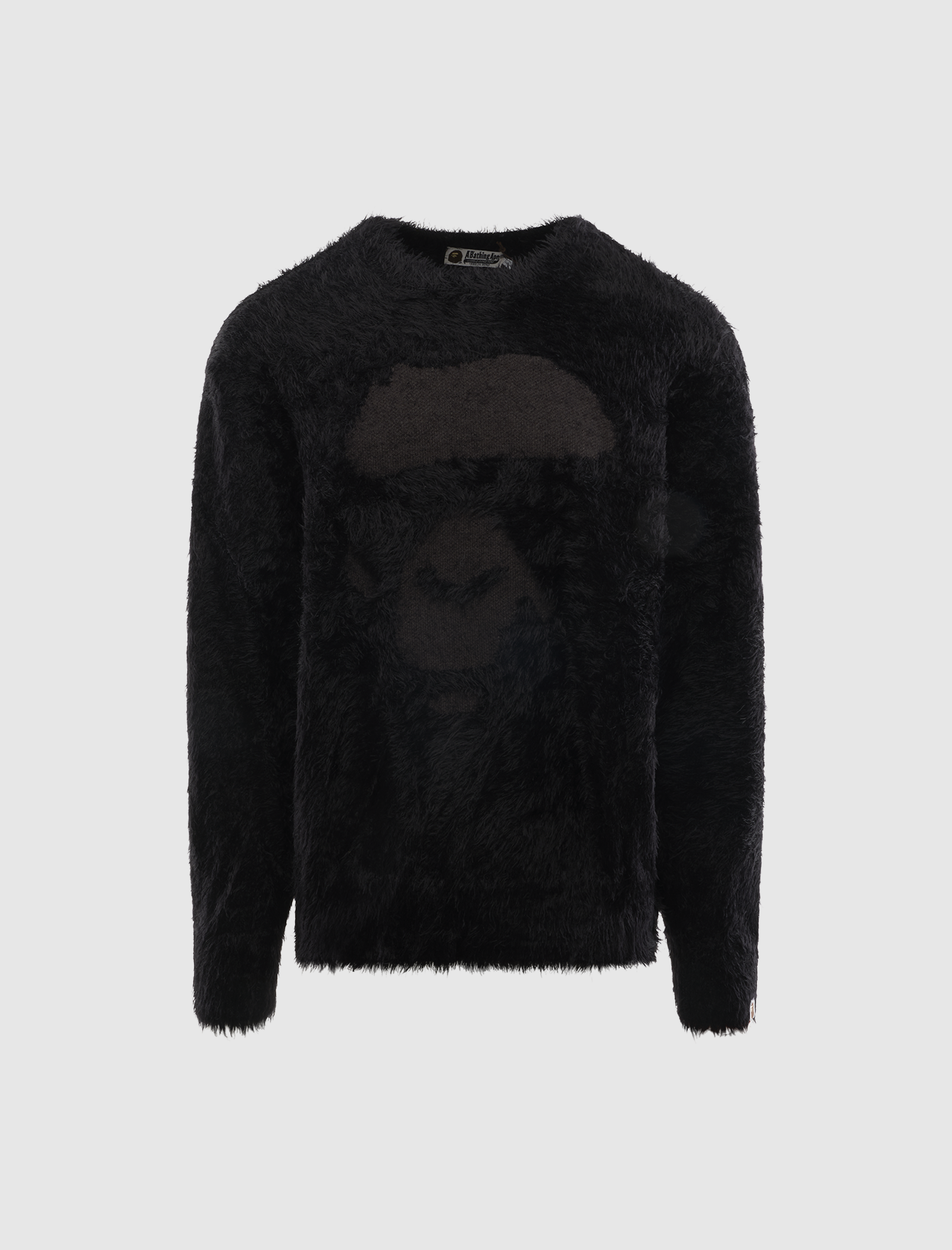 New Wind and Sea Shaggy Knit Sweater L Black