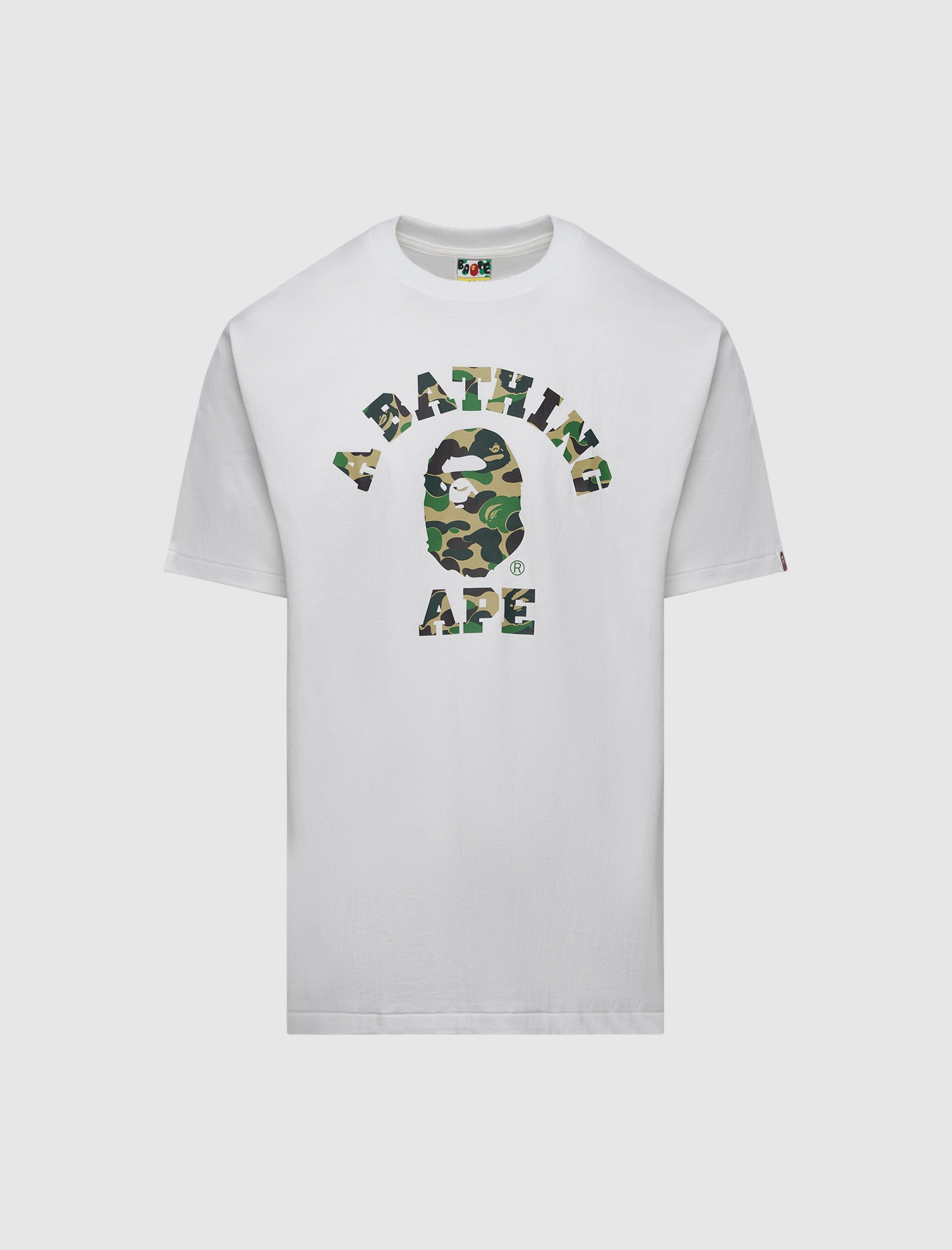 A BATHING APE CAMO COLLEGE TEE