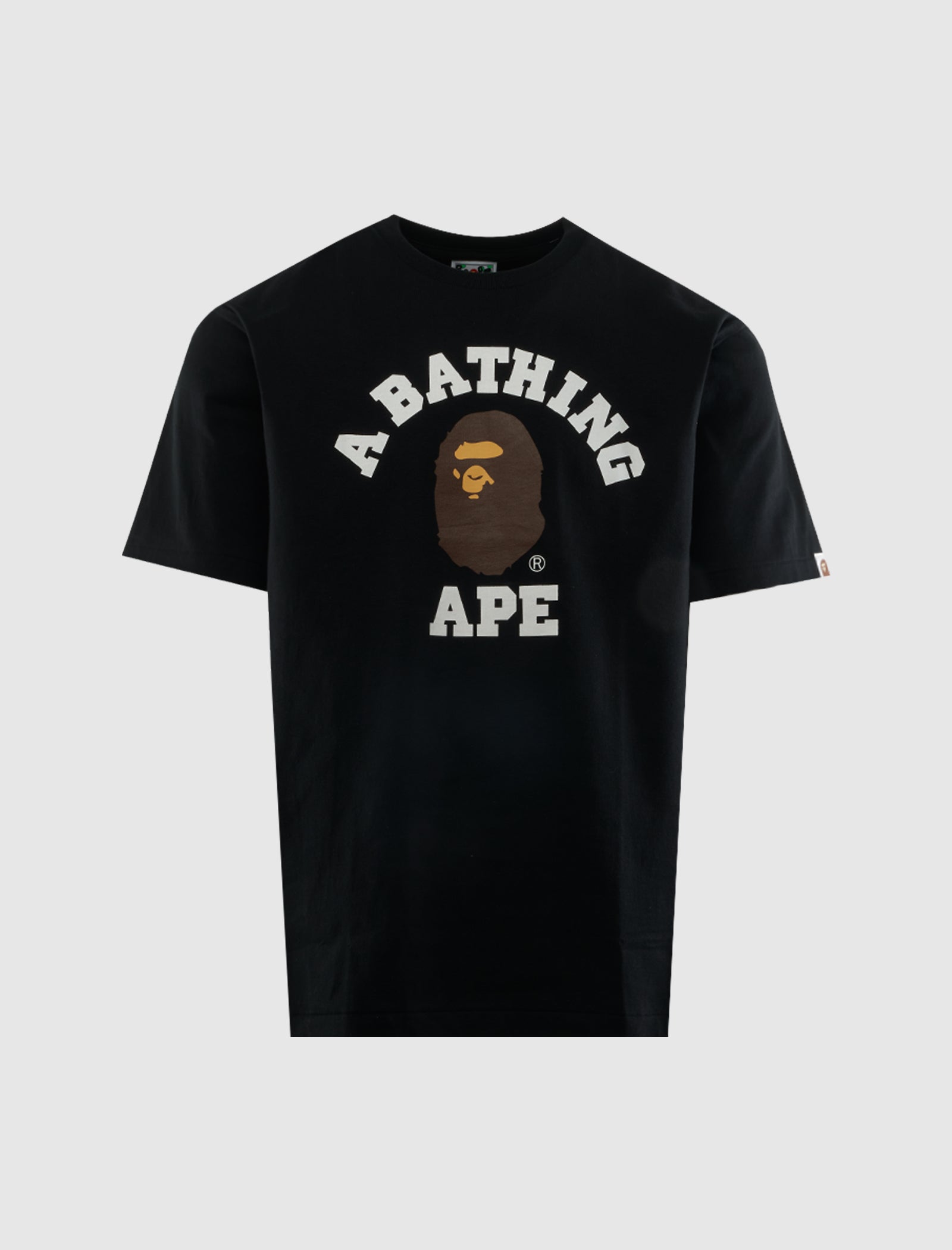A BATHING APE カレッジロゴ Tシャツ ブラック S A BATHING APE COLLEGE TEE