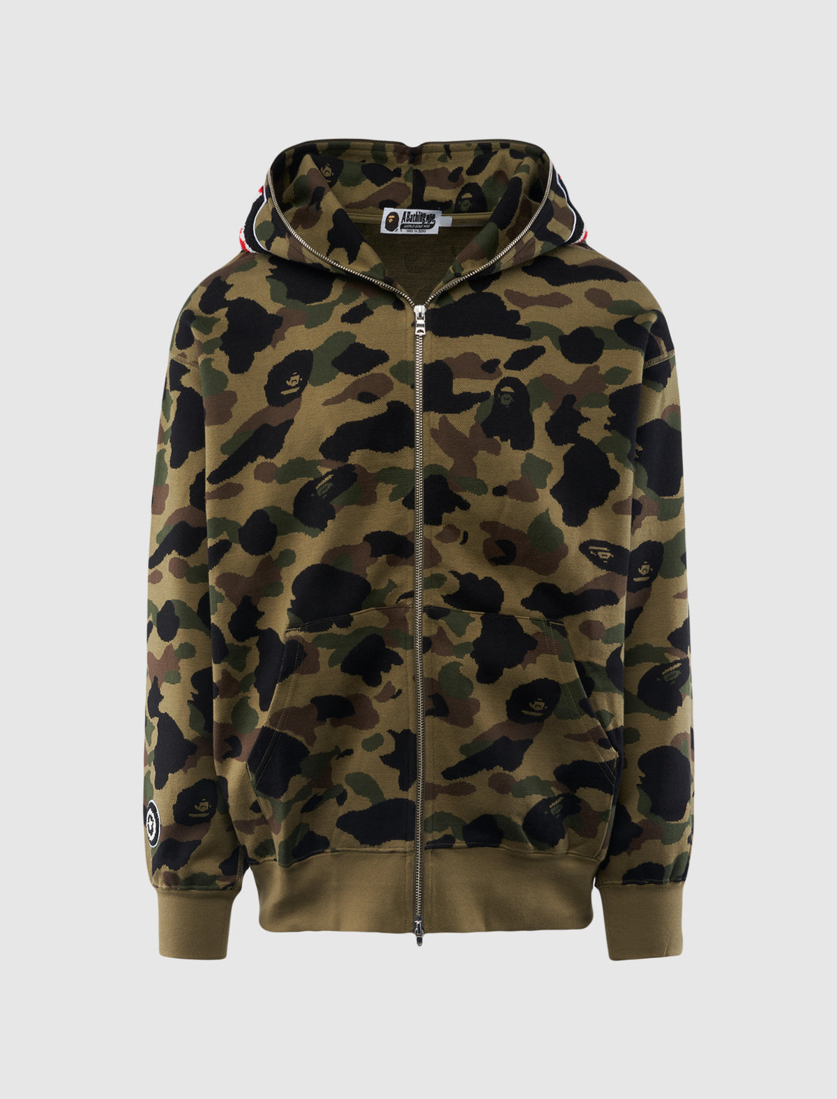A BATHING APE CAMO JACQUARD HOODIE