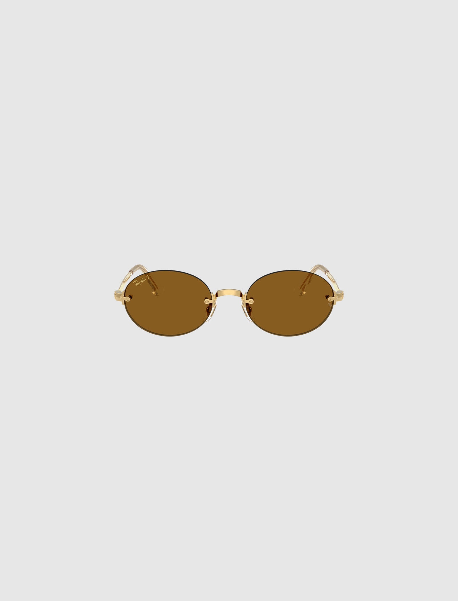 A$AP ROCKY X RAY-BAN RIMLESS SUNGLASSES (DARK BROWN LENS)
