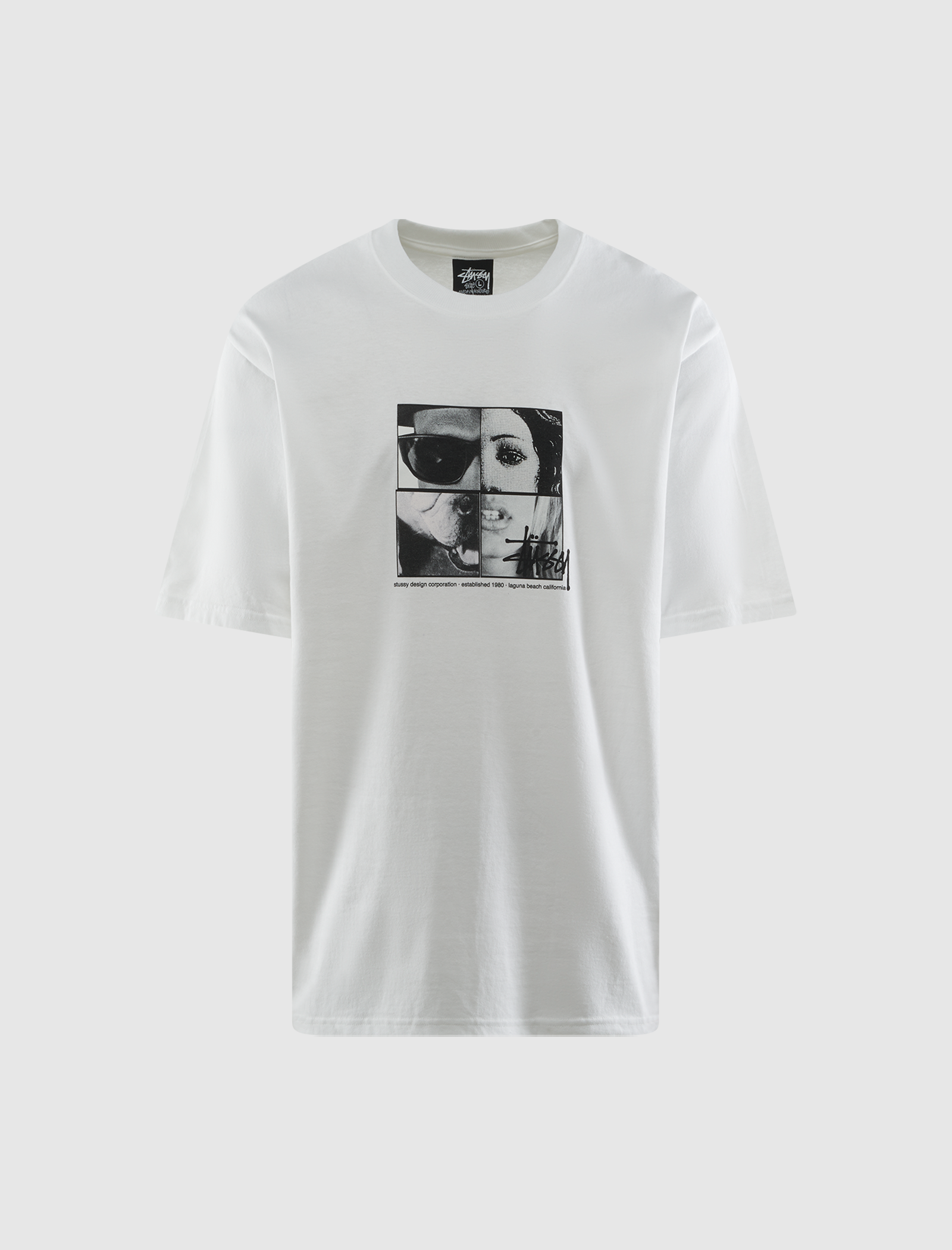 Stussy PERSONALITIES TEE Lサイズ WHITE STÜSSY PERSONALITIES TEE