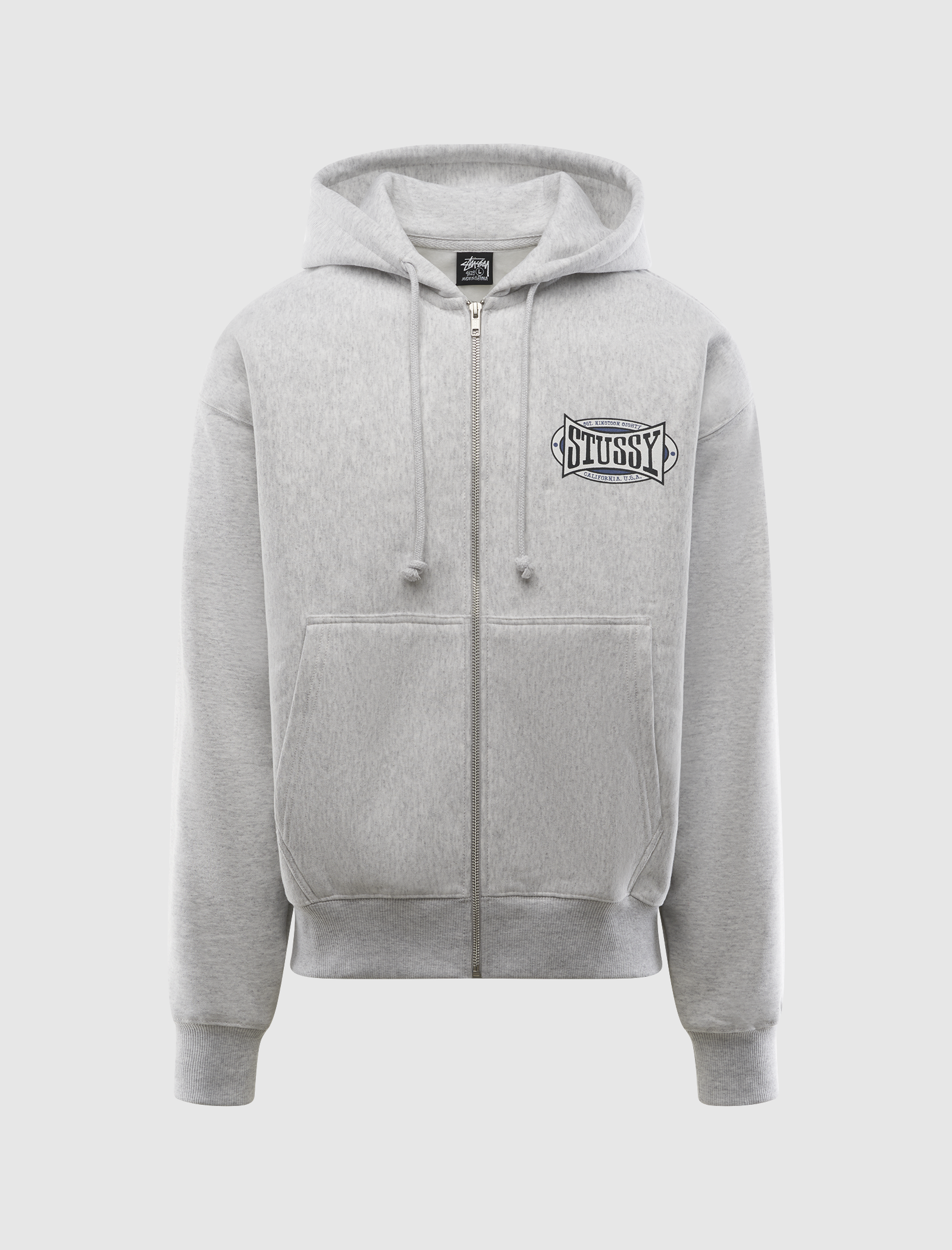 STÜSSY CHAMPION OVAL ZIP HOODIE STÜSSY CHAMPION OVAL ZIP HOODIE