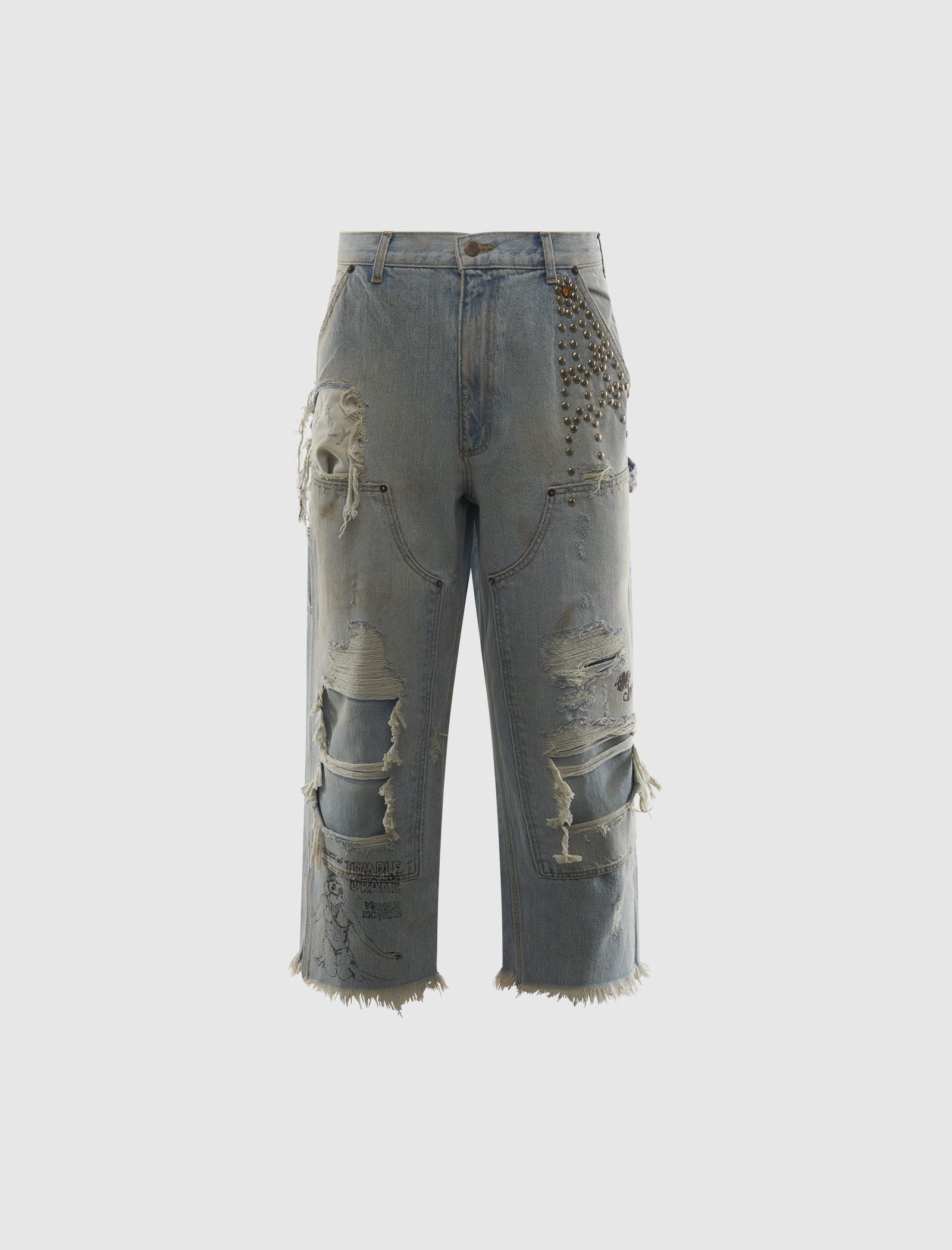 PALY BUSTED DBL KNEE JEAN
