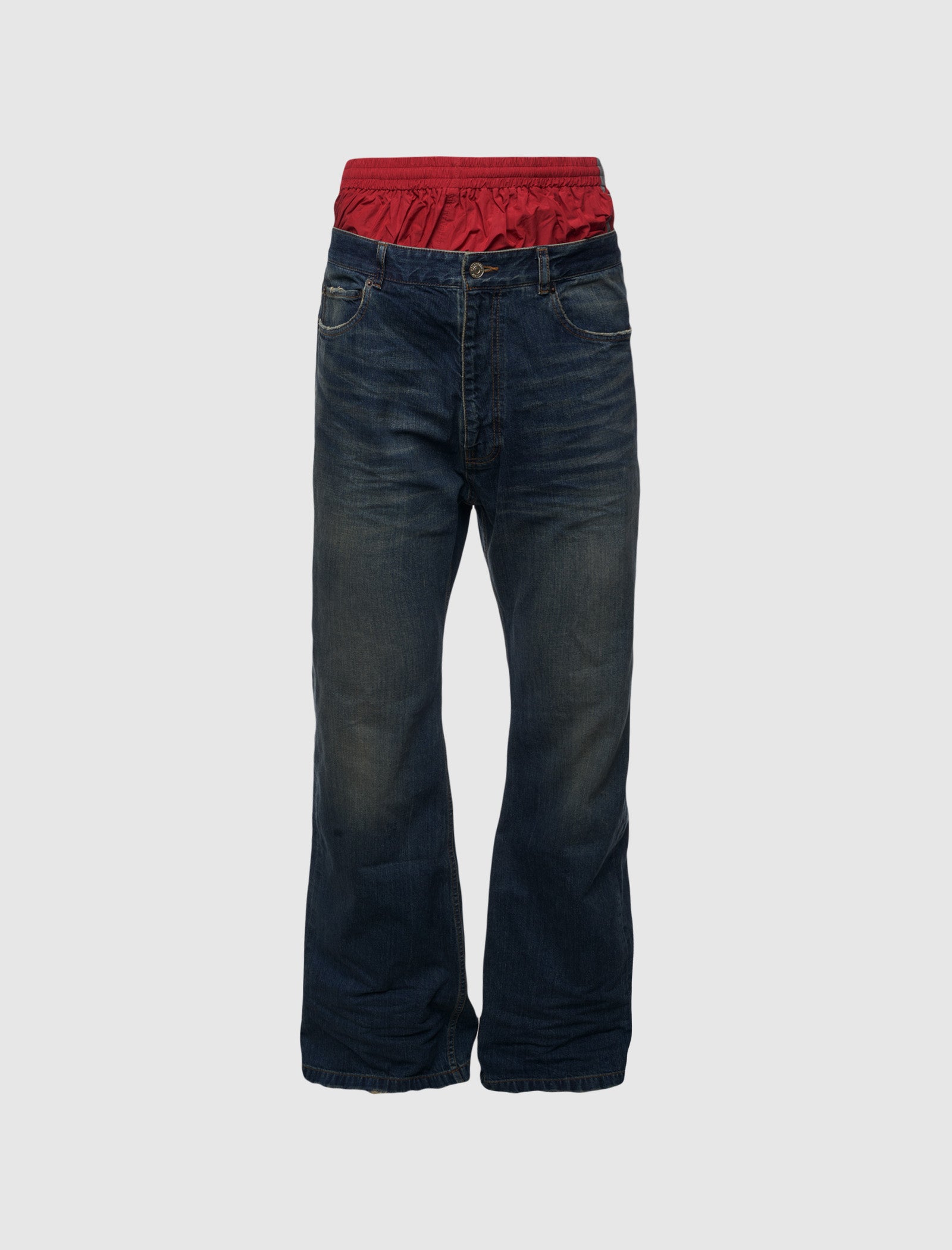 BALENCIAGA LAYERED JEANS - Main Image