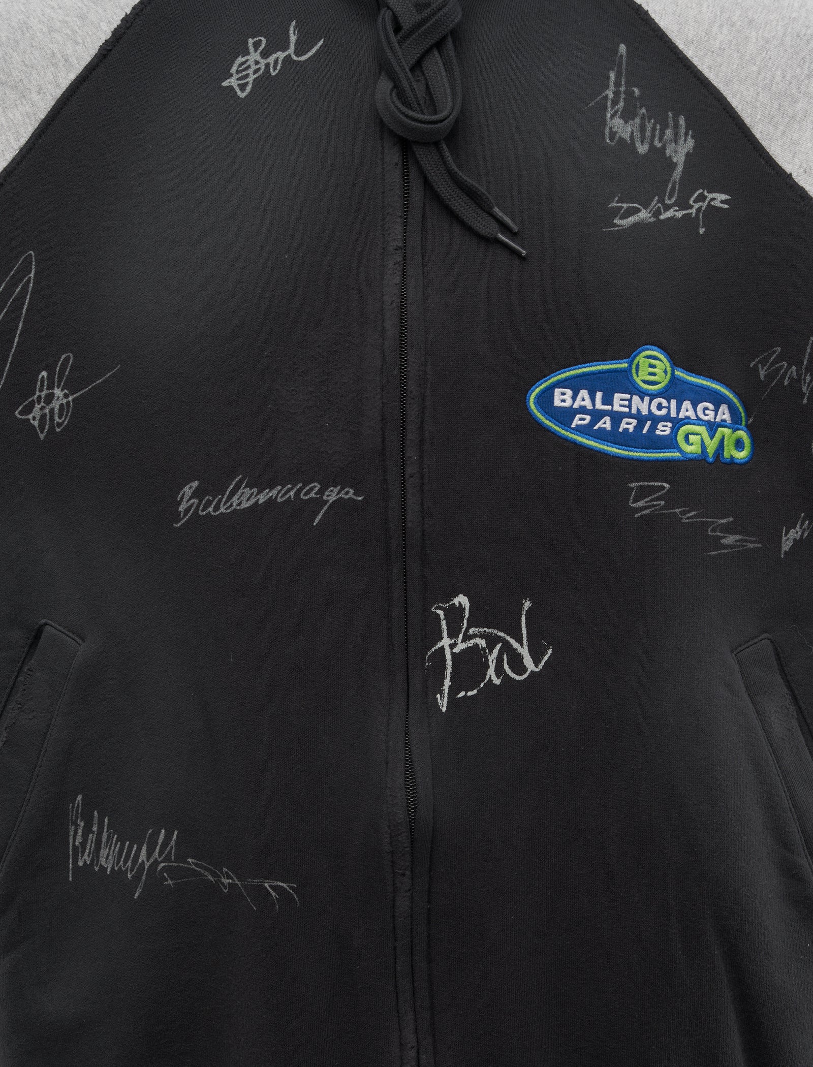 BANANA RAGLAN OVERSIZED ZIP-UP HOODIE