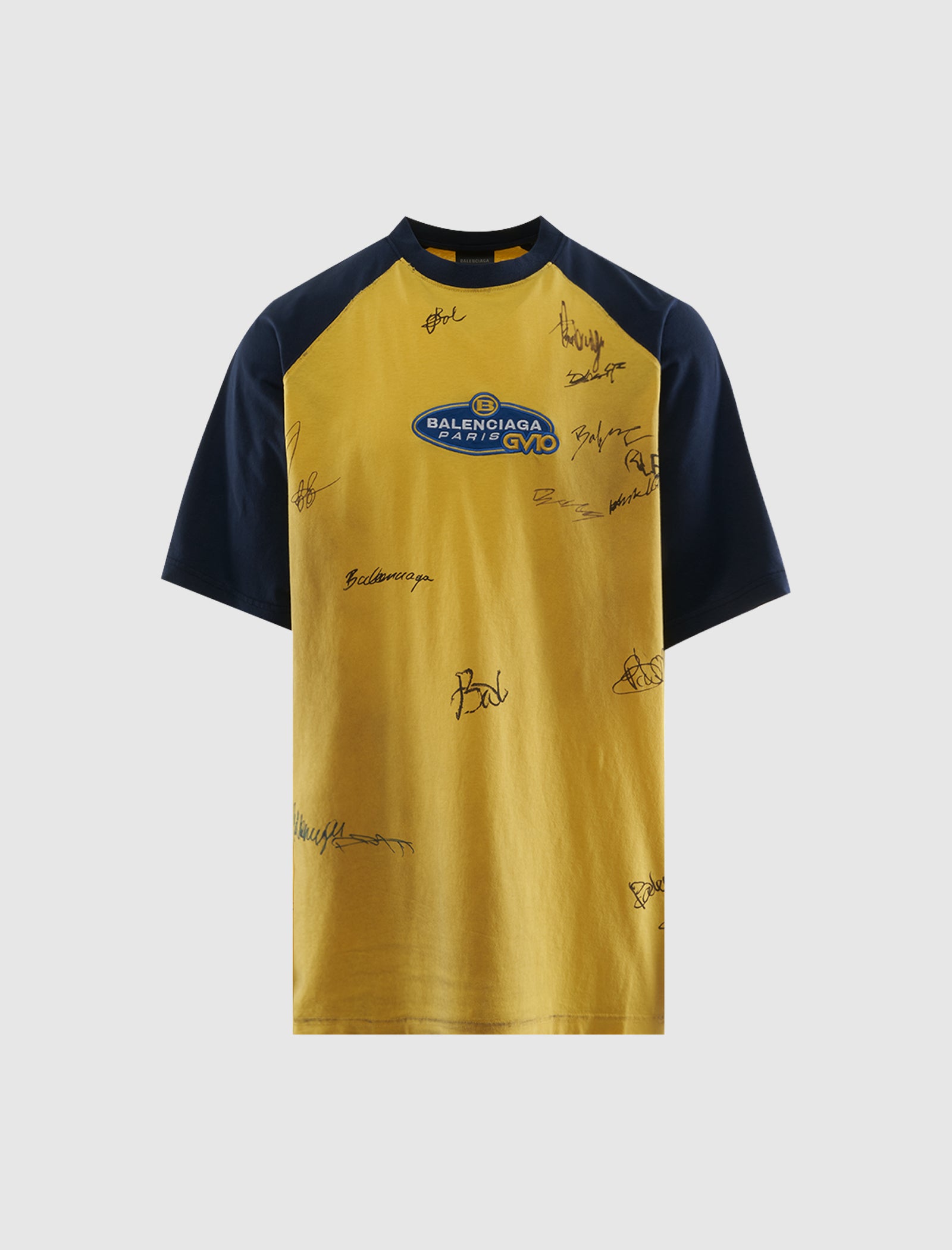 バレンシアガ　サッカー風シャツ　パリス　イエロー　サイズ1 BALENCIAGA BANANA DRY JERSEY