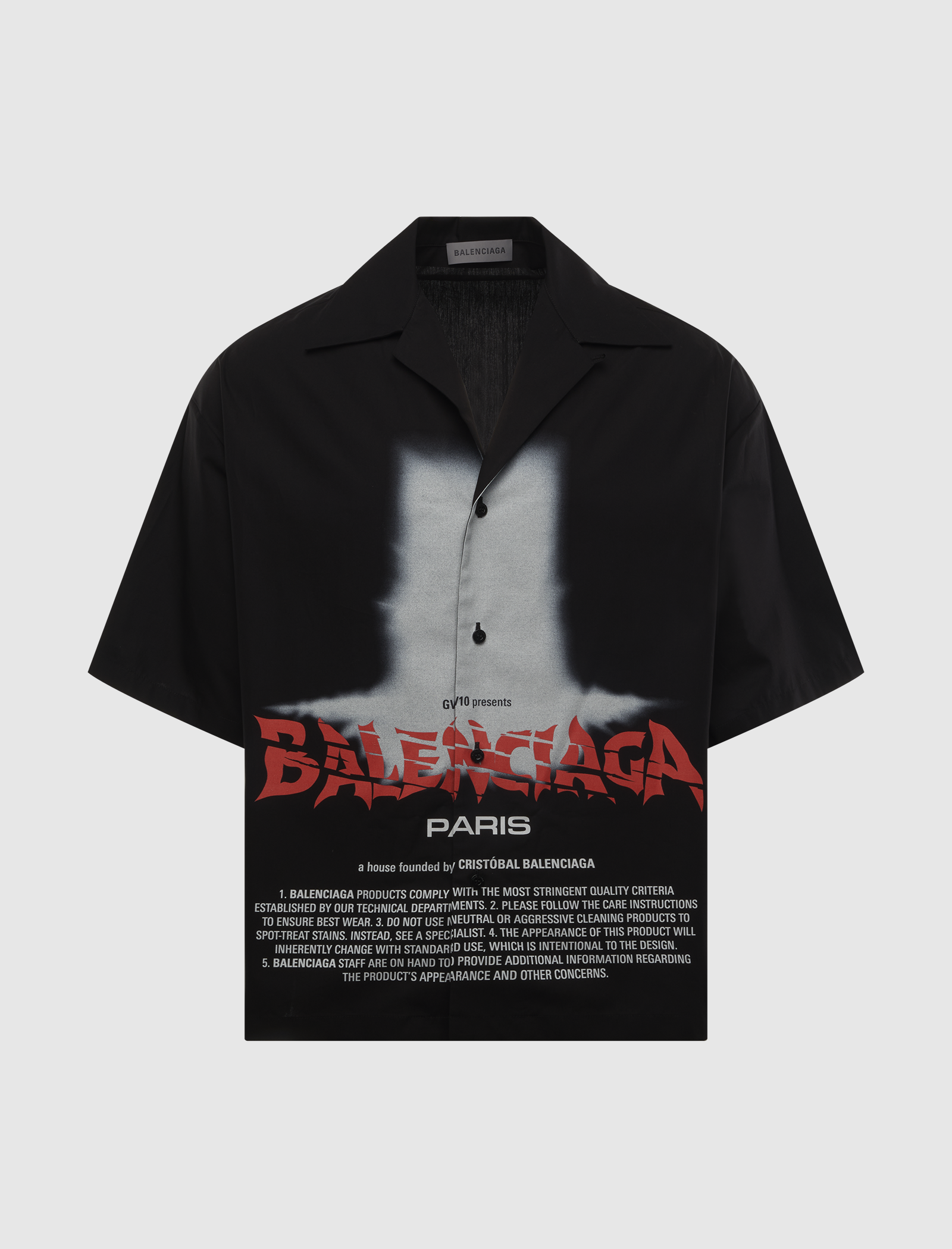 PRINTED BOWLING SHIRT