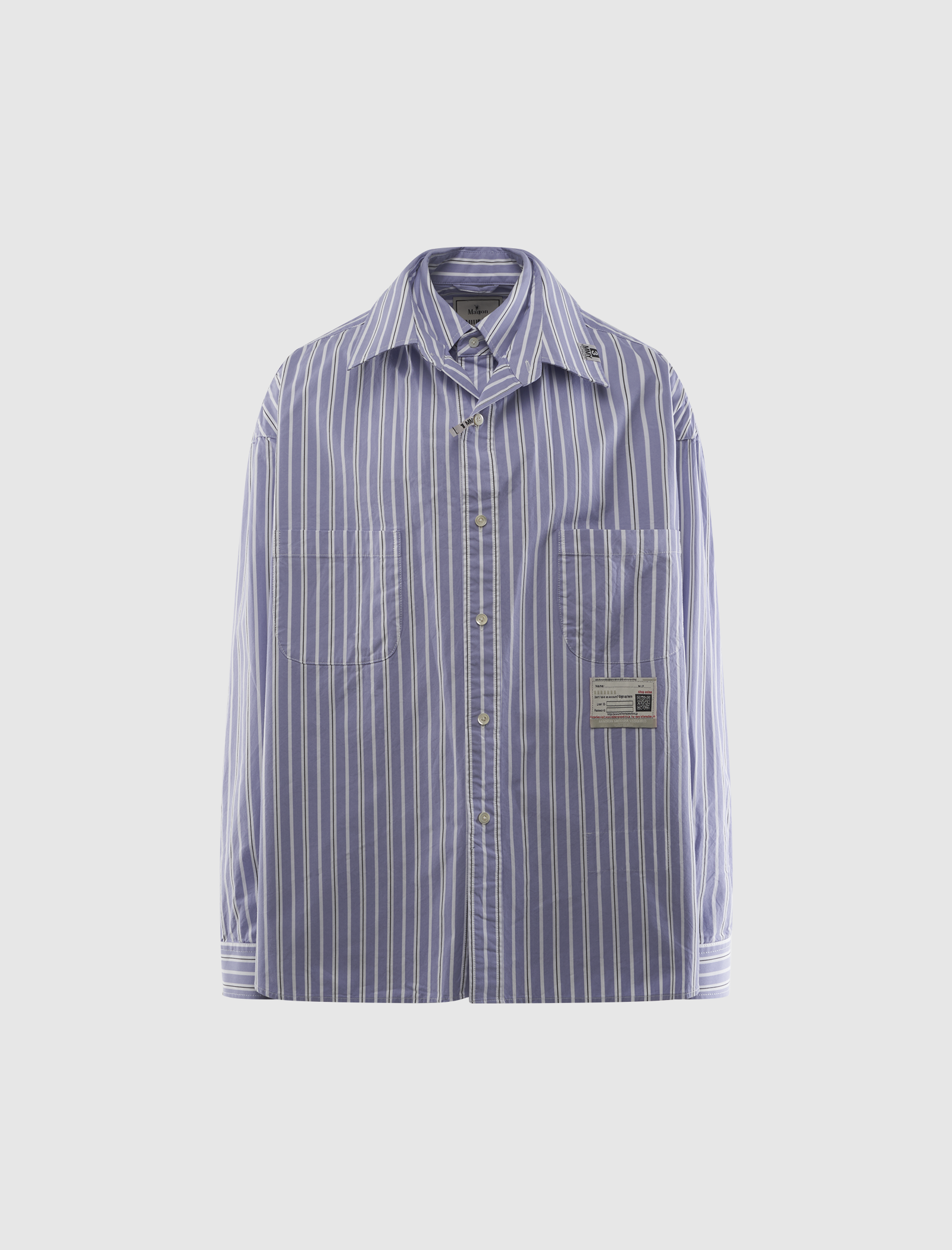 MAISON MIHARA YASUHIRO FRONT LAYERED SHIRT
