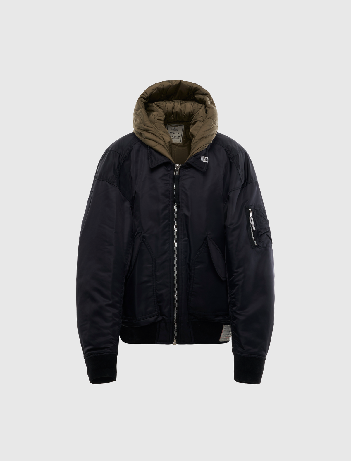 HOODED BOMBER JACKET