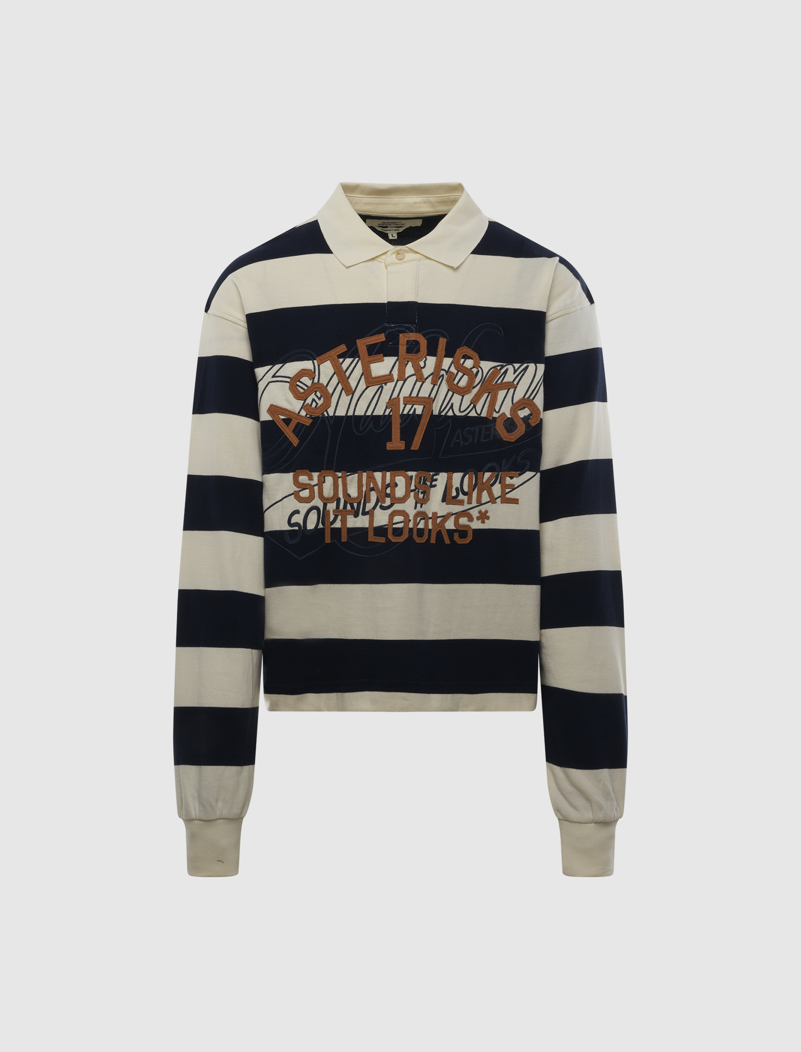 STRIPED APPLIQUÉ RUGBY SHIRT