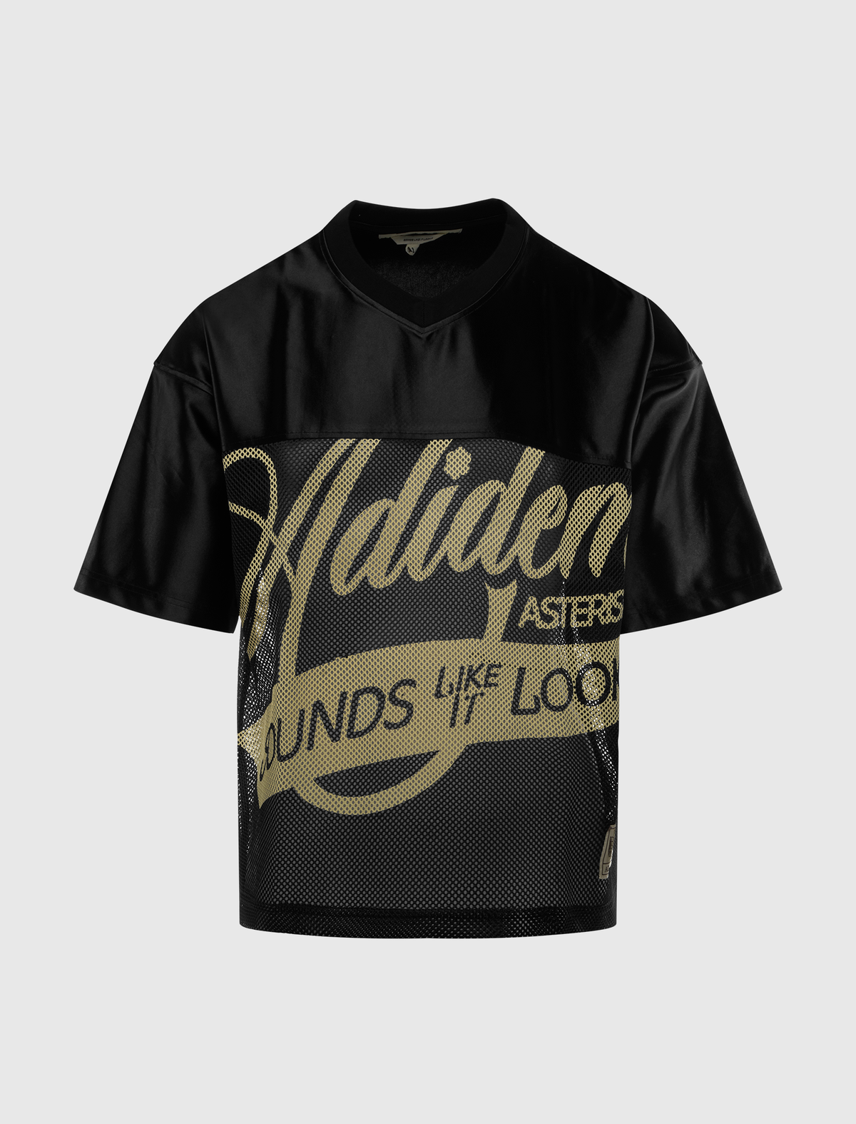 ADIDEM ASTERISKS SATIN MICRO MESH FOOTBALL JERSEY