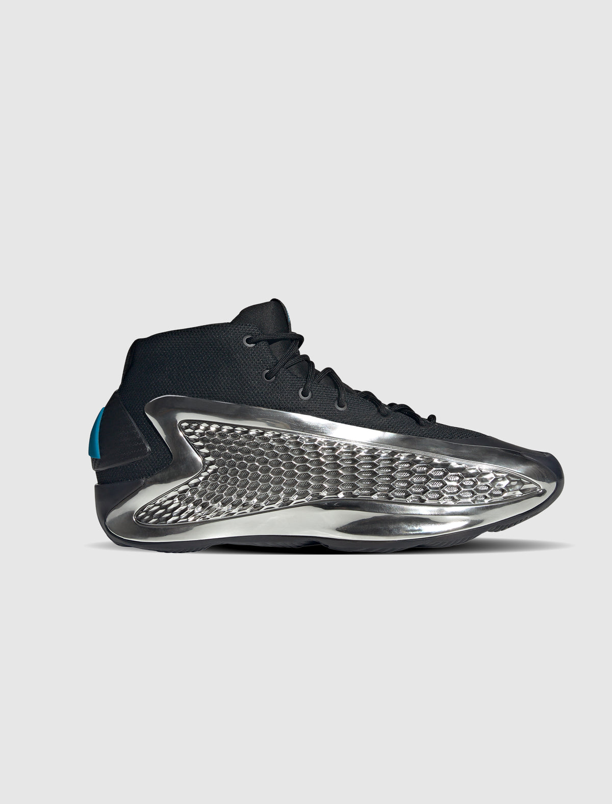 Anthony Edwards Black Basketball Sneakers ADIDAS Anthony Edwards 1 Low Iron Metallic Basketball Shoe  main image 3
