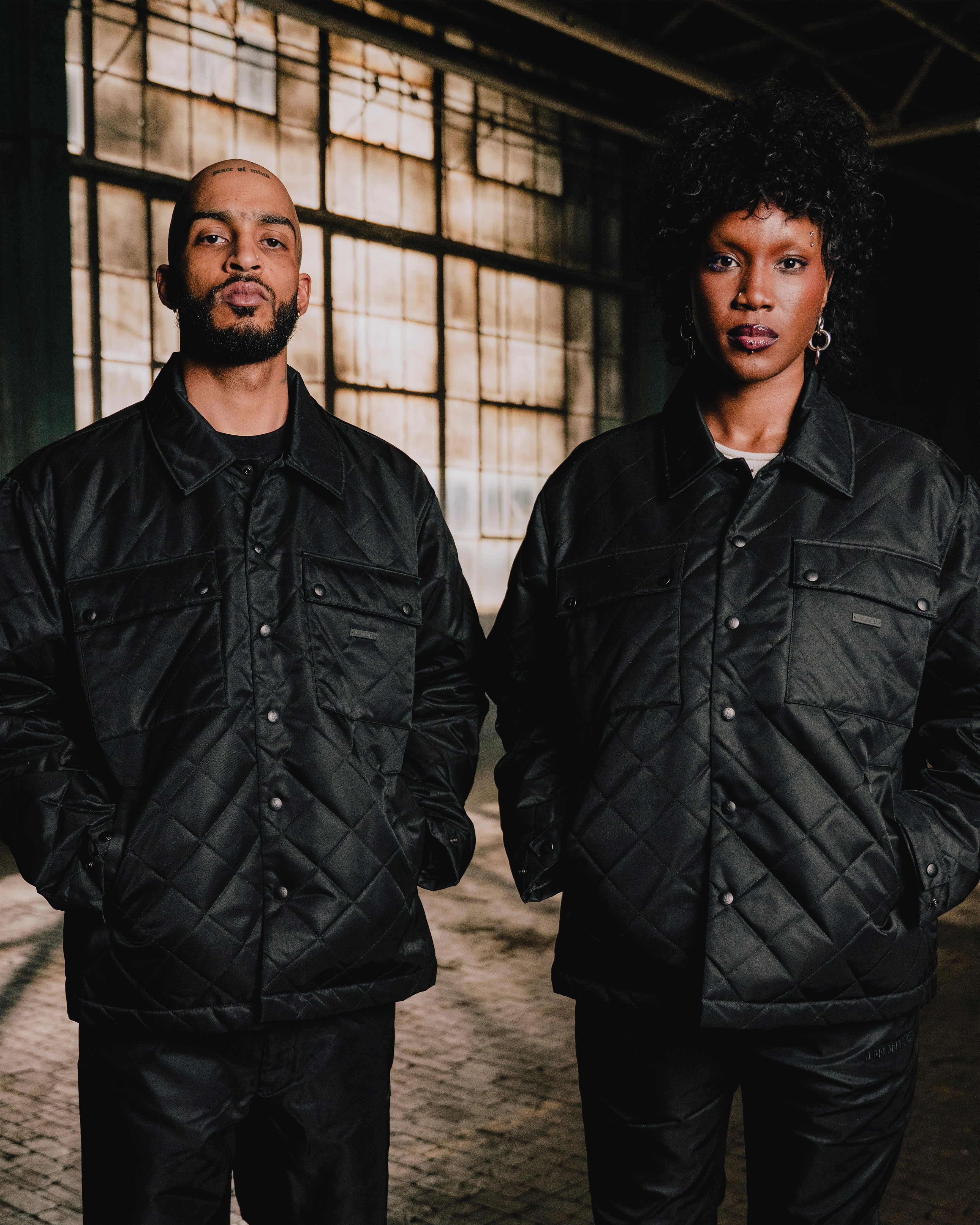 PETRATEX NYLON QUILTED COACH JACKET