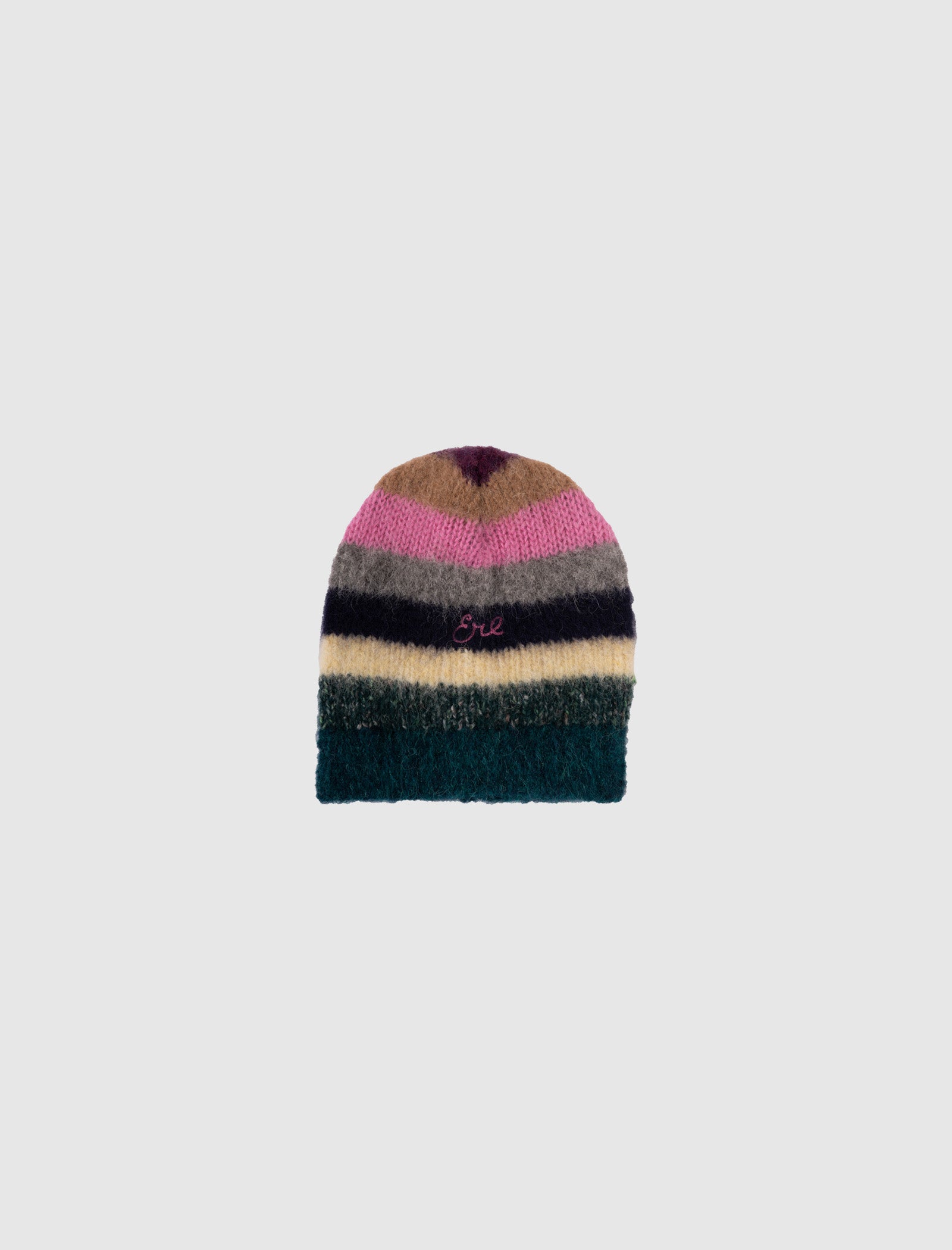 MOHAIR STRIPED BEANIE