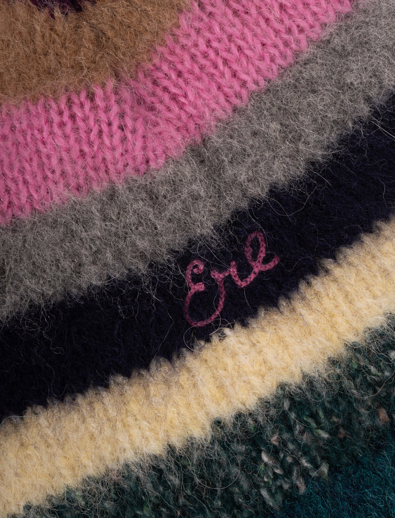 MOHAIR STRIPED BEANIE