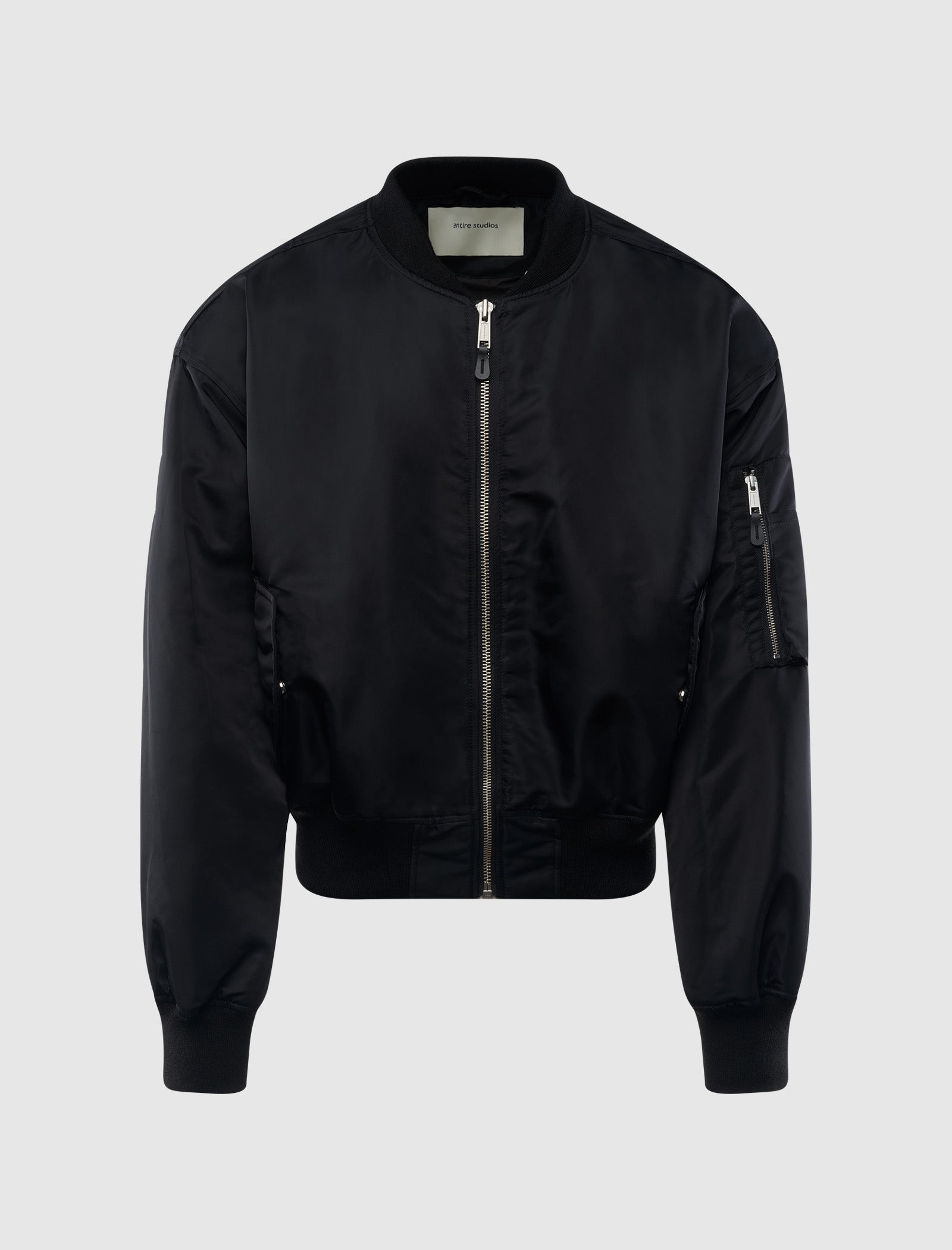 CROPPED BROAD BOMBER