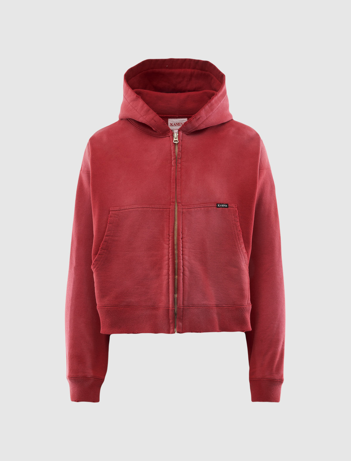 MAISON MIHARA YASUHIRO DISTRESSED ZIP HOODIE