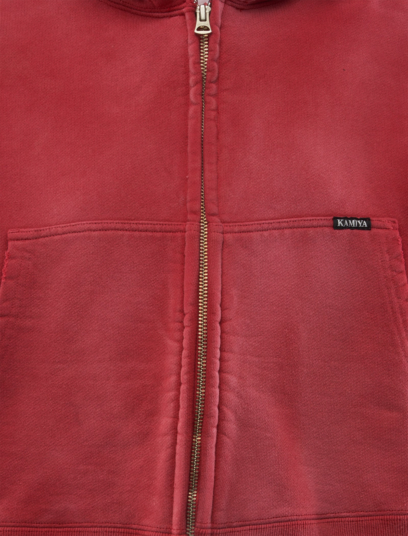 KMY-ROSE DISTRESSED ZIP HOODIE