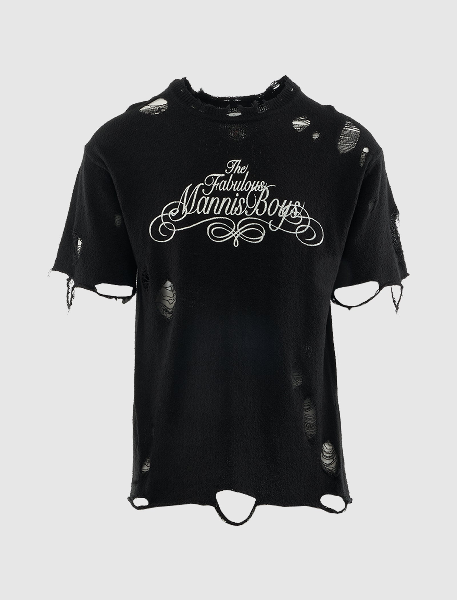 KAMIYA DISTRESSED KNIT SHRT