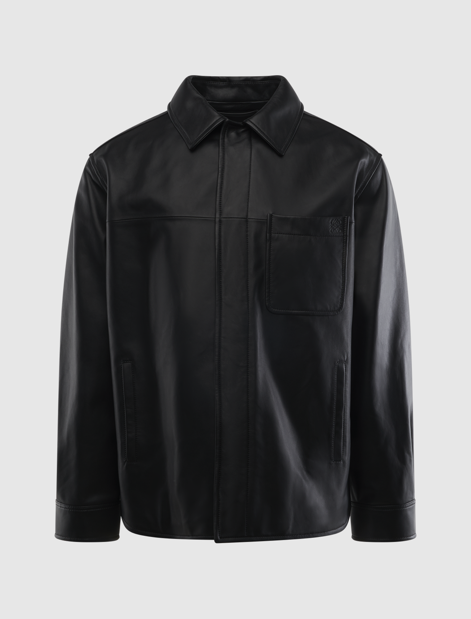 LEATHER OVERSHIRT