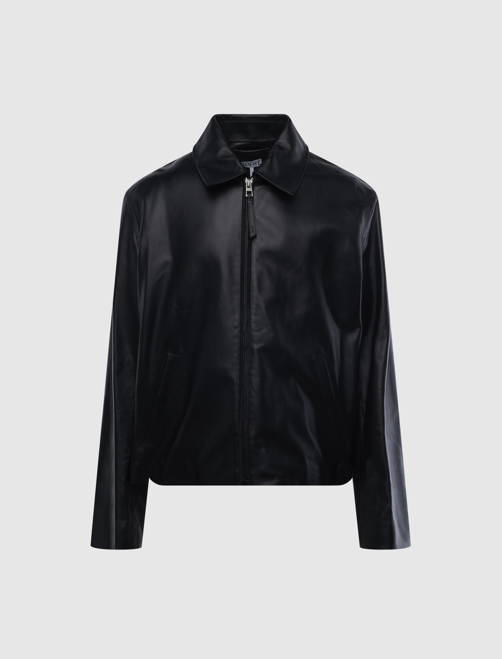 LEATHER ZIP-UP JACKET