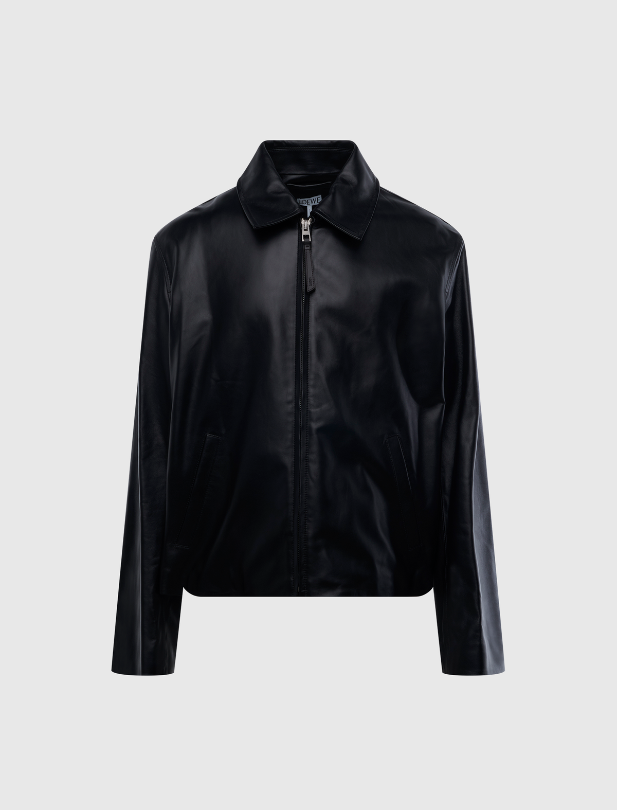 LOEWE LEATHER ZIP-UP JACKET