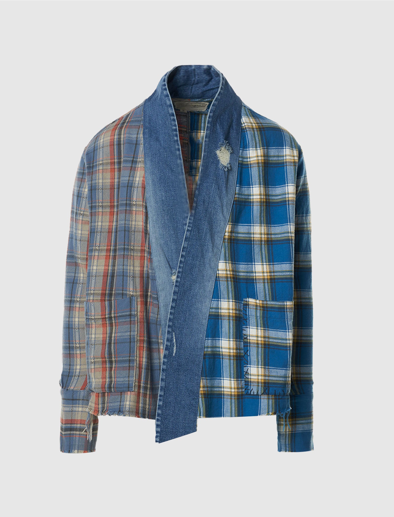 GREG LAUREN GL1 W POCKETS KIMONO SHIRT - Main Image