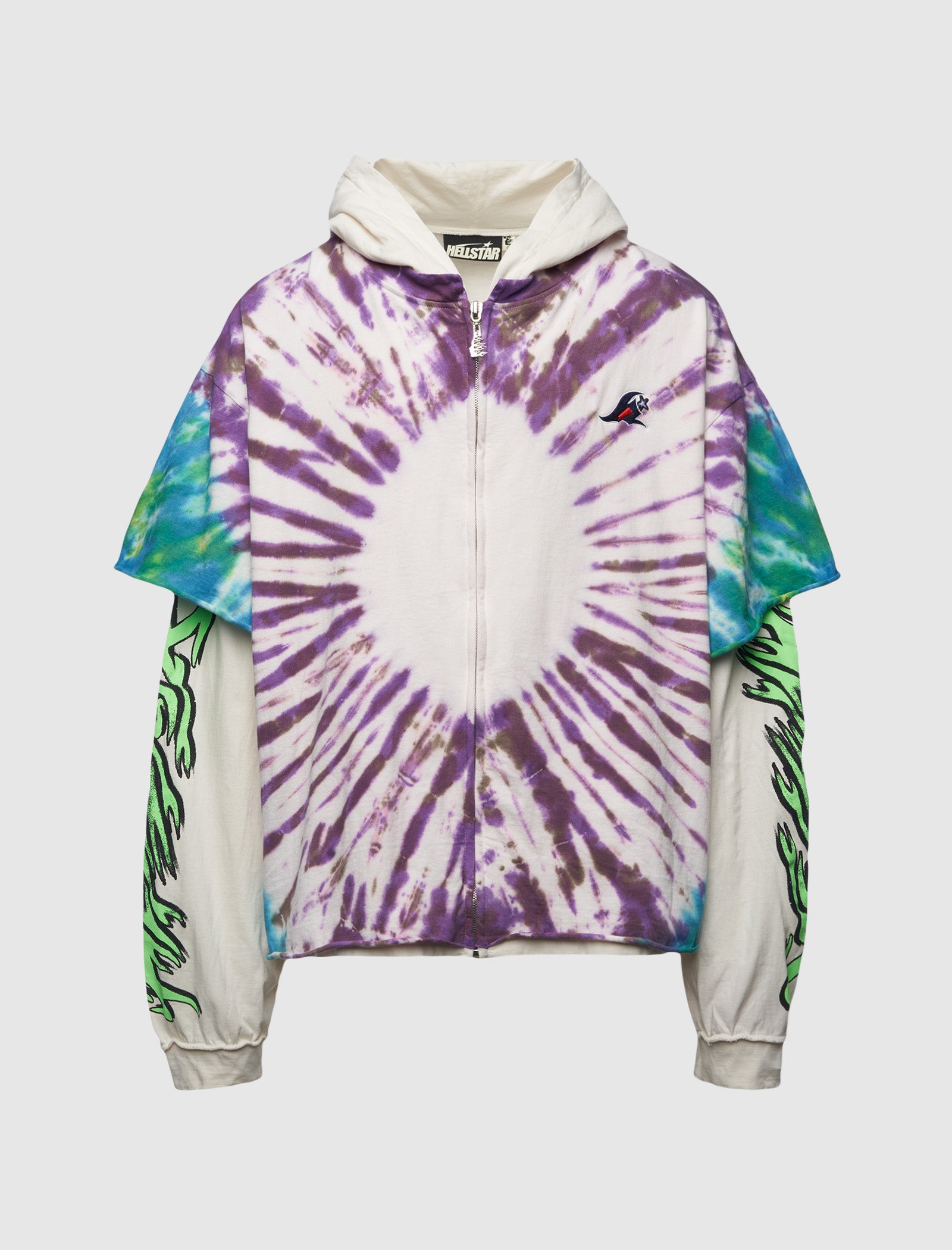TYE-DYE ZIP-UP