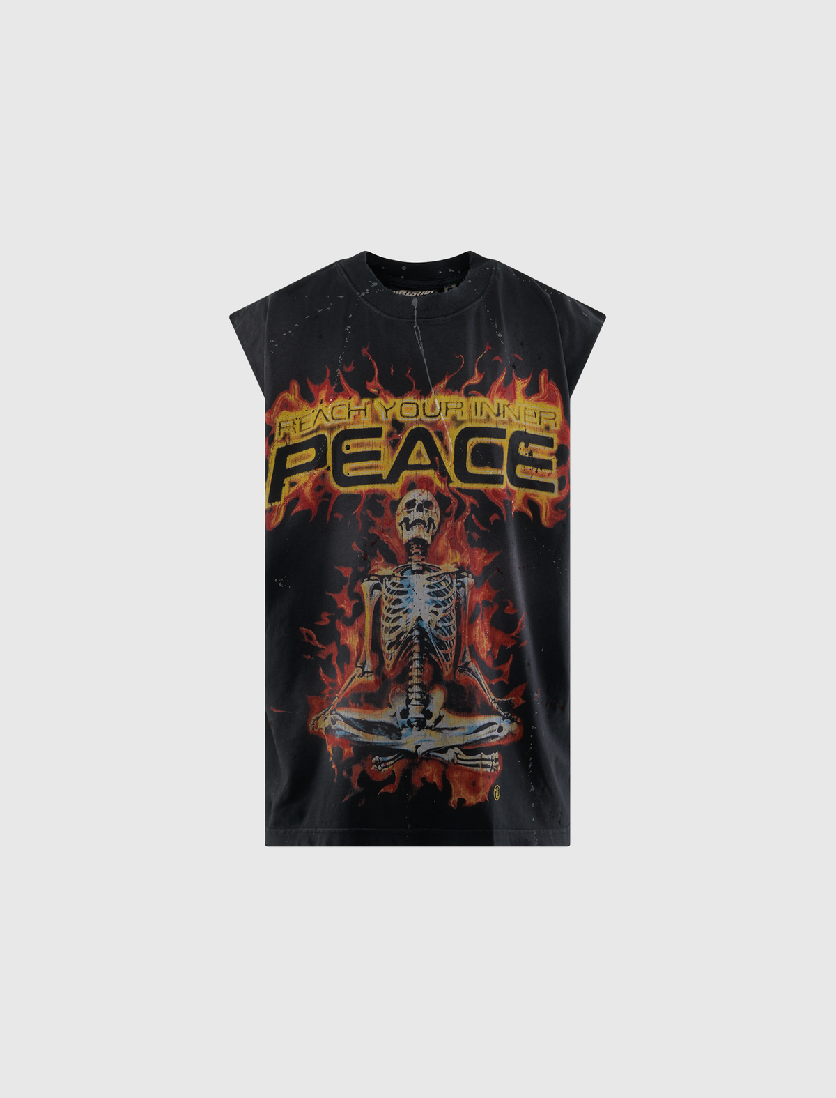 HELLSTAR INNER PEACE SKELETON T-SHIRT HELLSTAR INNER PEACE SKELETON T-SHIRT