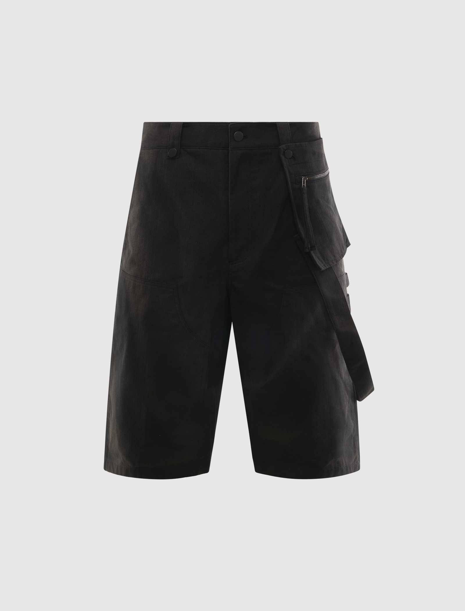 JIYONGKIM SUN-BLEACHED WORK HALF TROUSERS