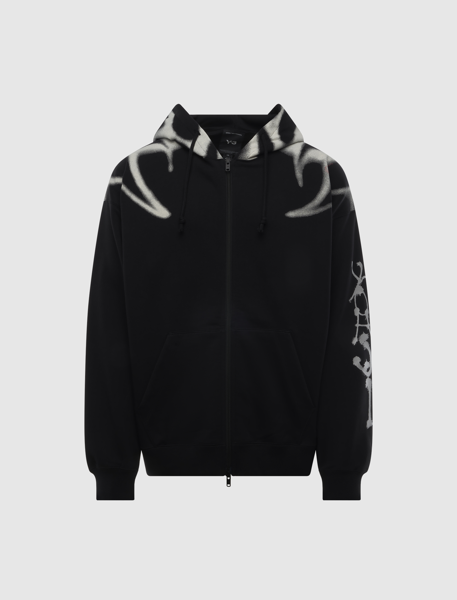 Y-3 CHITO GRAPHIC FRENCH TERRY ZIPPER HOODIE