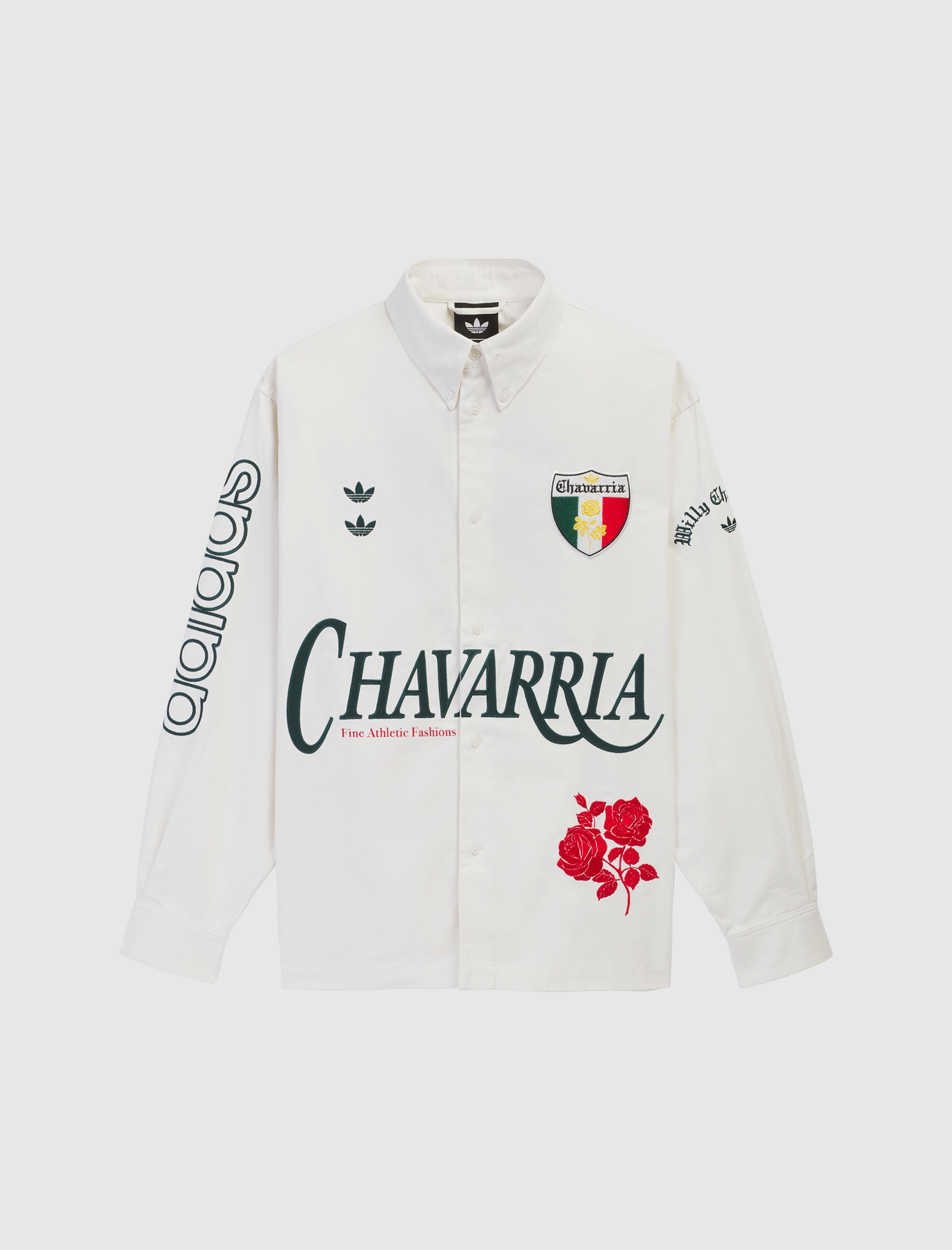トップス WILLY CHAVARRIA Mesh Zip Shirt ADIDAS X WILLY CHAVARRIA BUTTON UP SHIRT