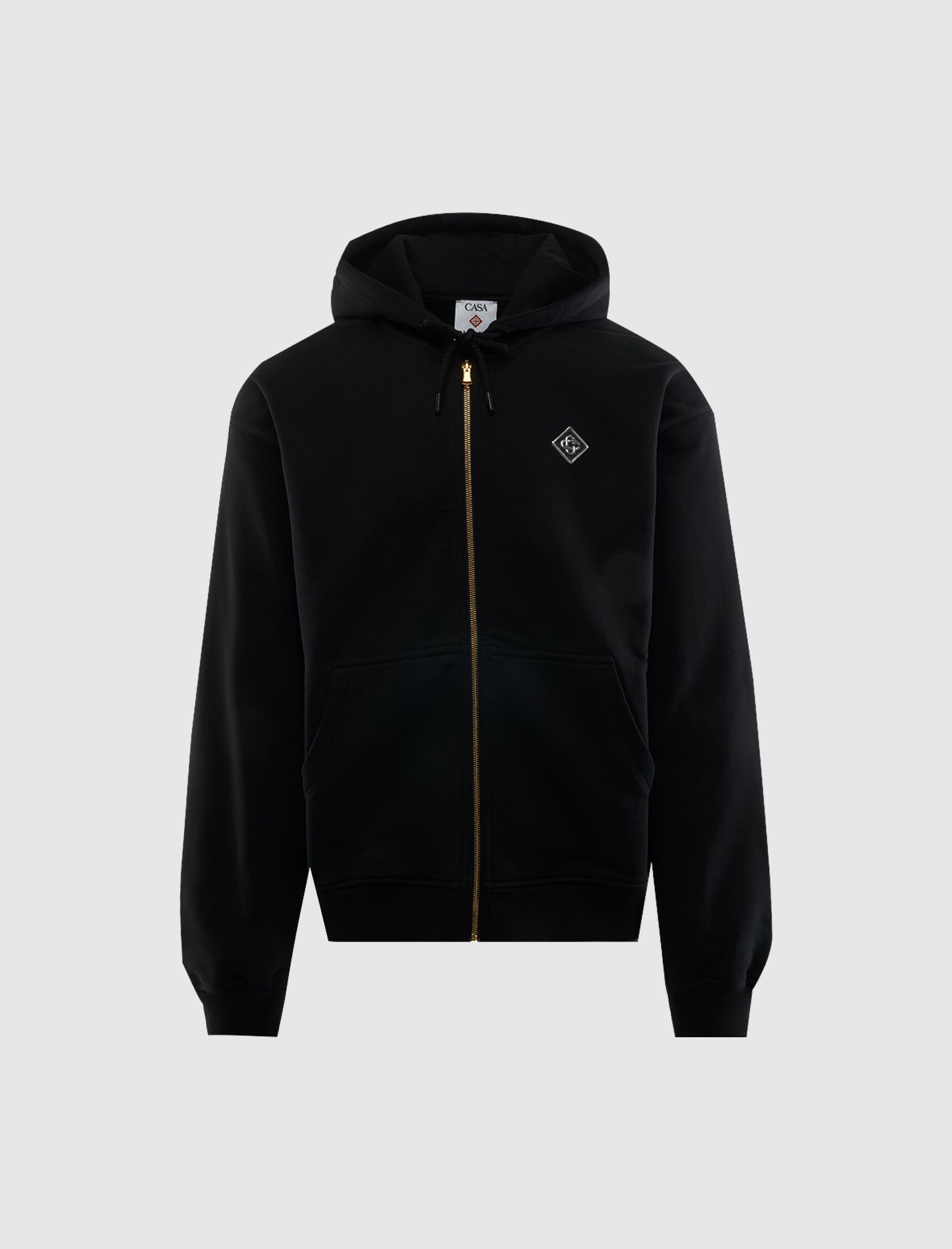 CASABLANCA CASA CHROME FULL ZIP HOODIE