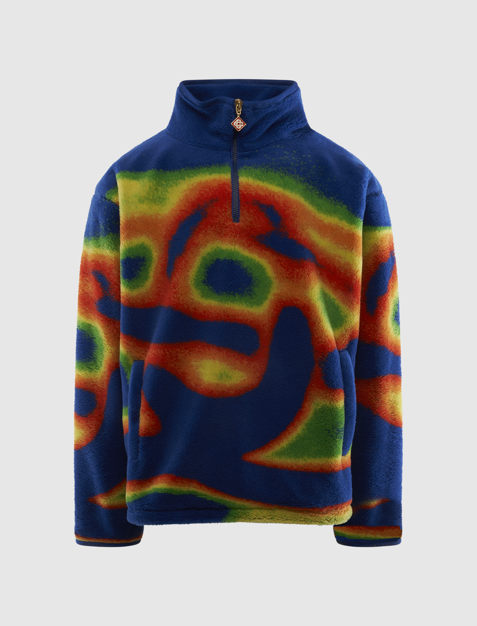 CASABLANCA 1/4 ZIP HEATMAP FLEECE JACKET