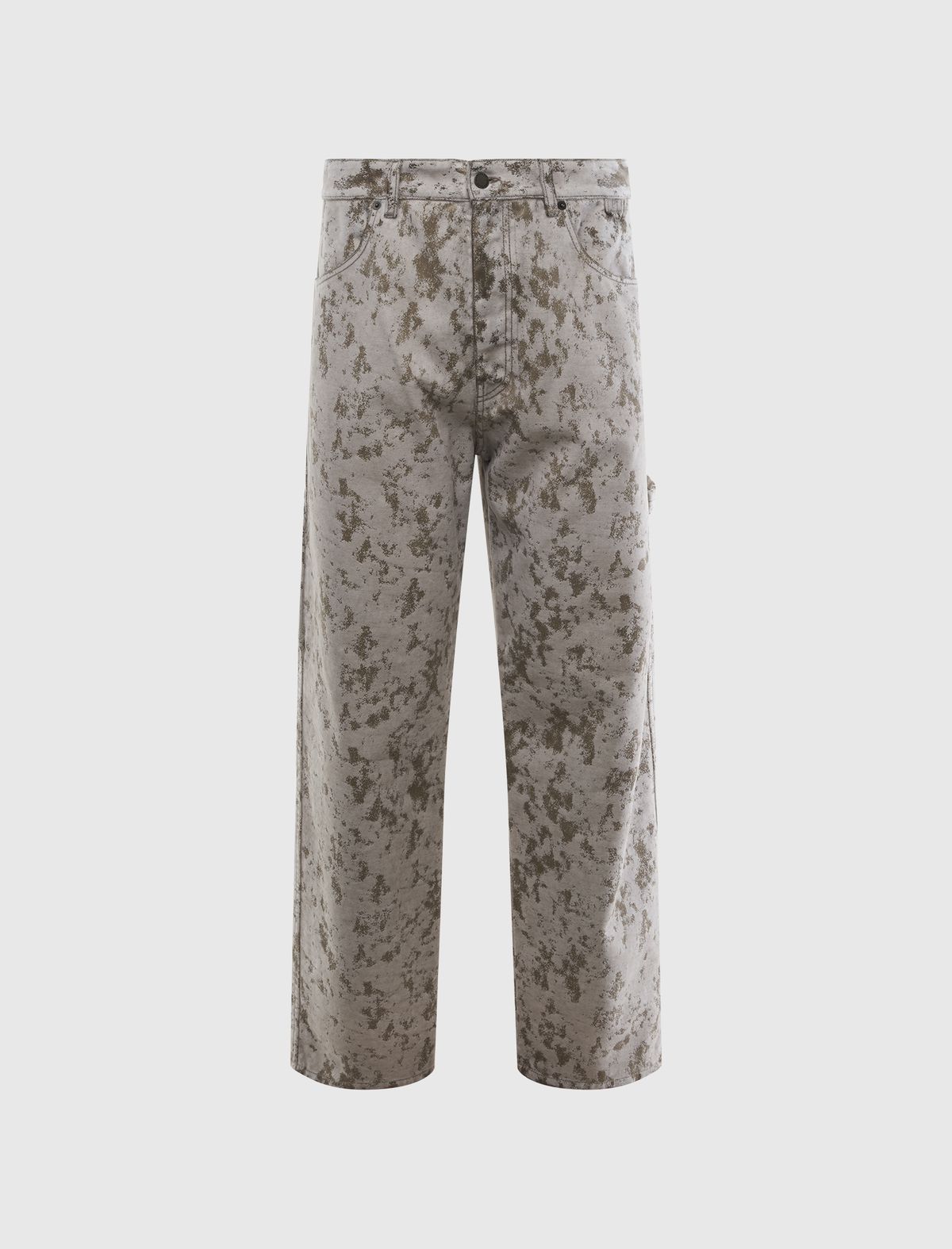 JOHN - CAMOU FLOCK RELAX FIT WORKER DENIM