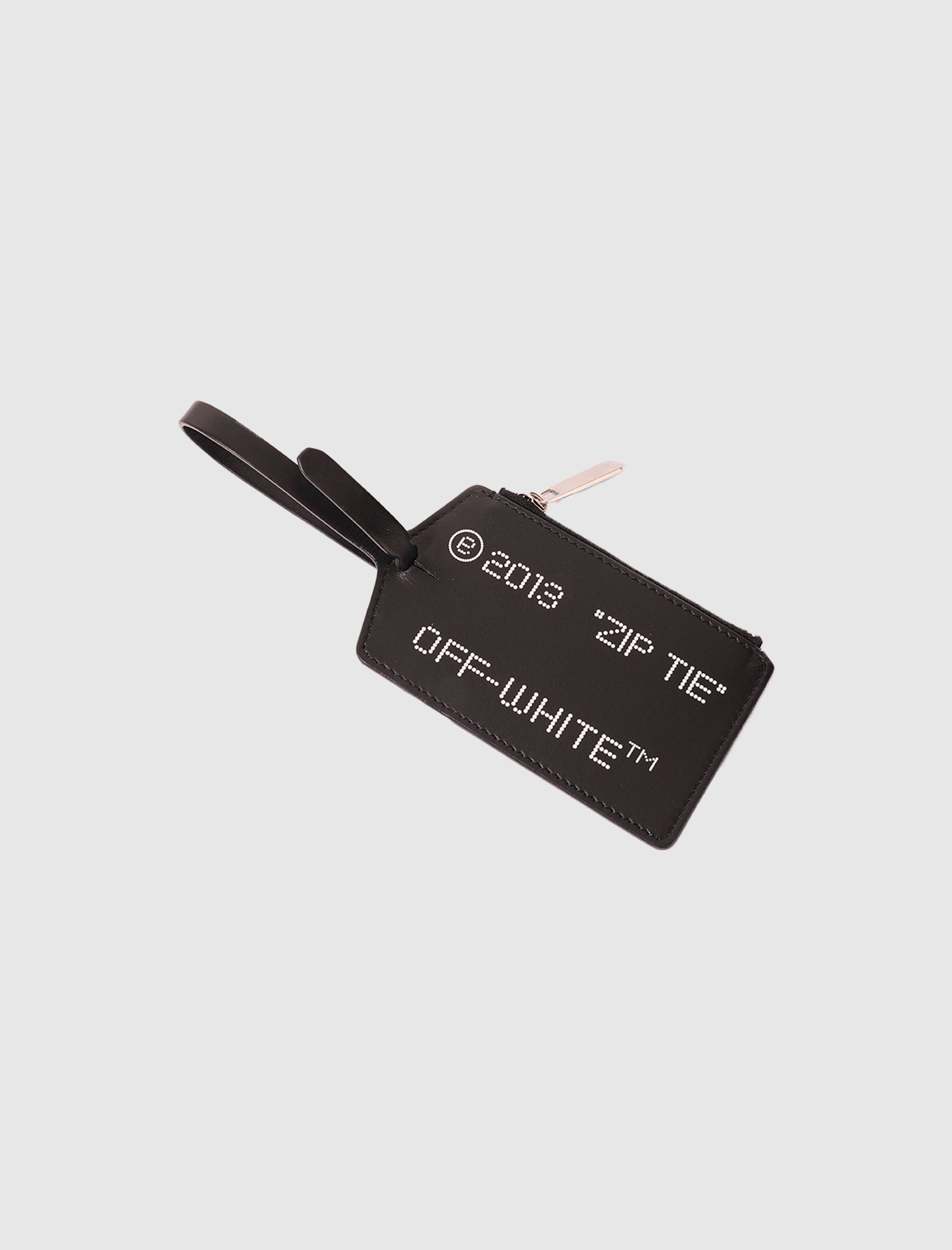 off white binder clip card case OFF-WHITE ZIP TIE CARD CASE