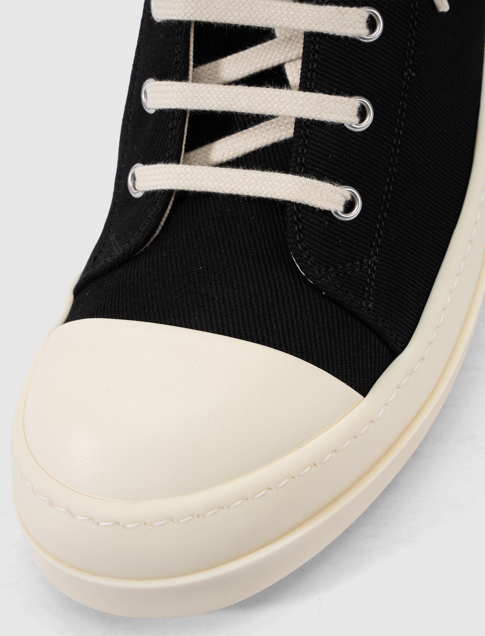 OVERDYED DENIM SNEAKERS "BLACK/WHITE"