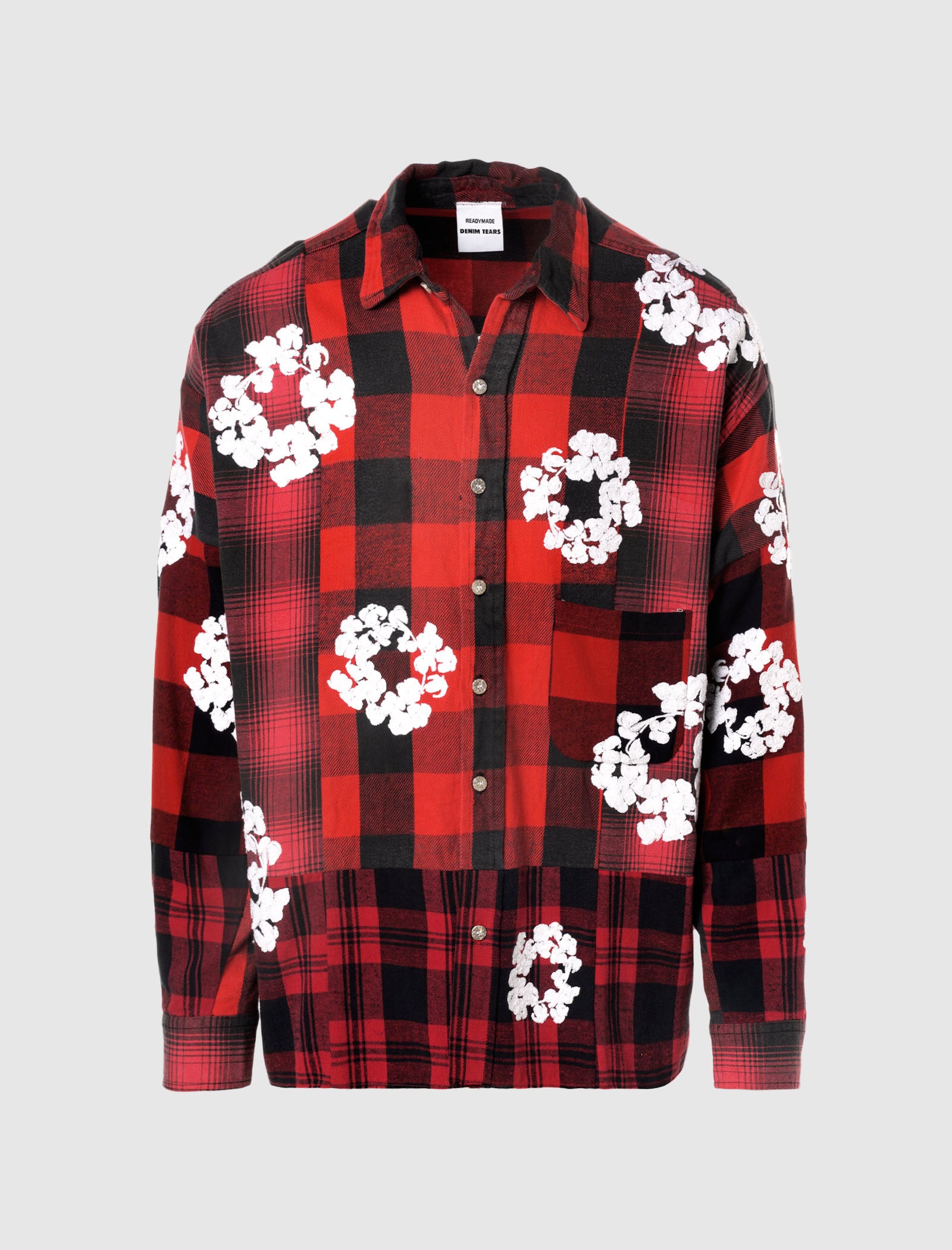 DENIM TEARS CHECK LONG SLEEVE SHIRT