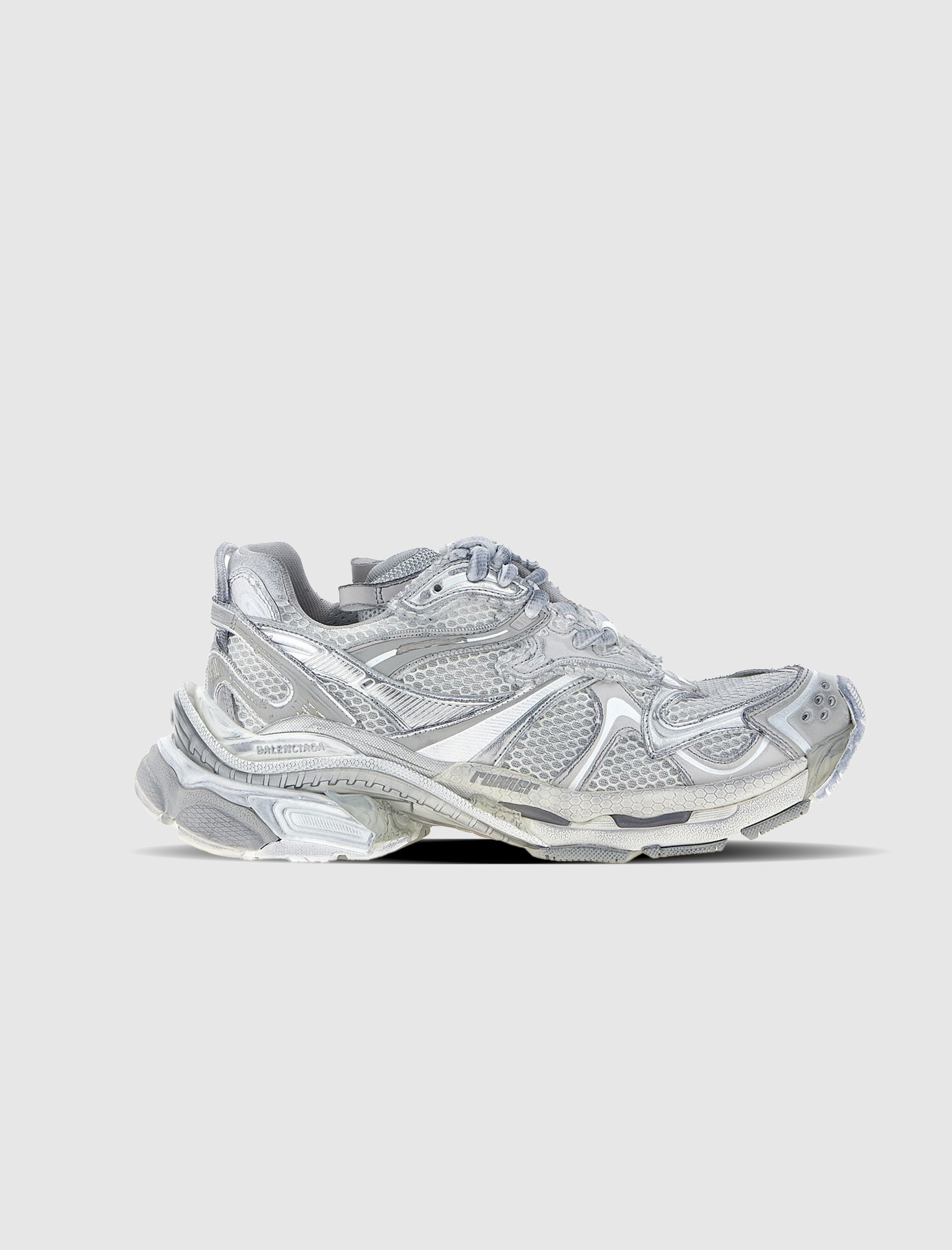 RUNNER 2 LEATHER "WHITE/SILVER/GREY"