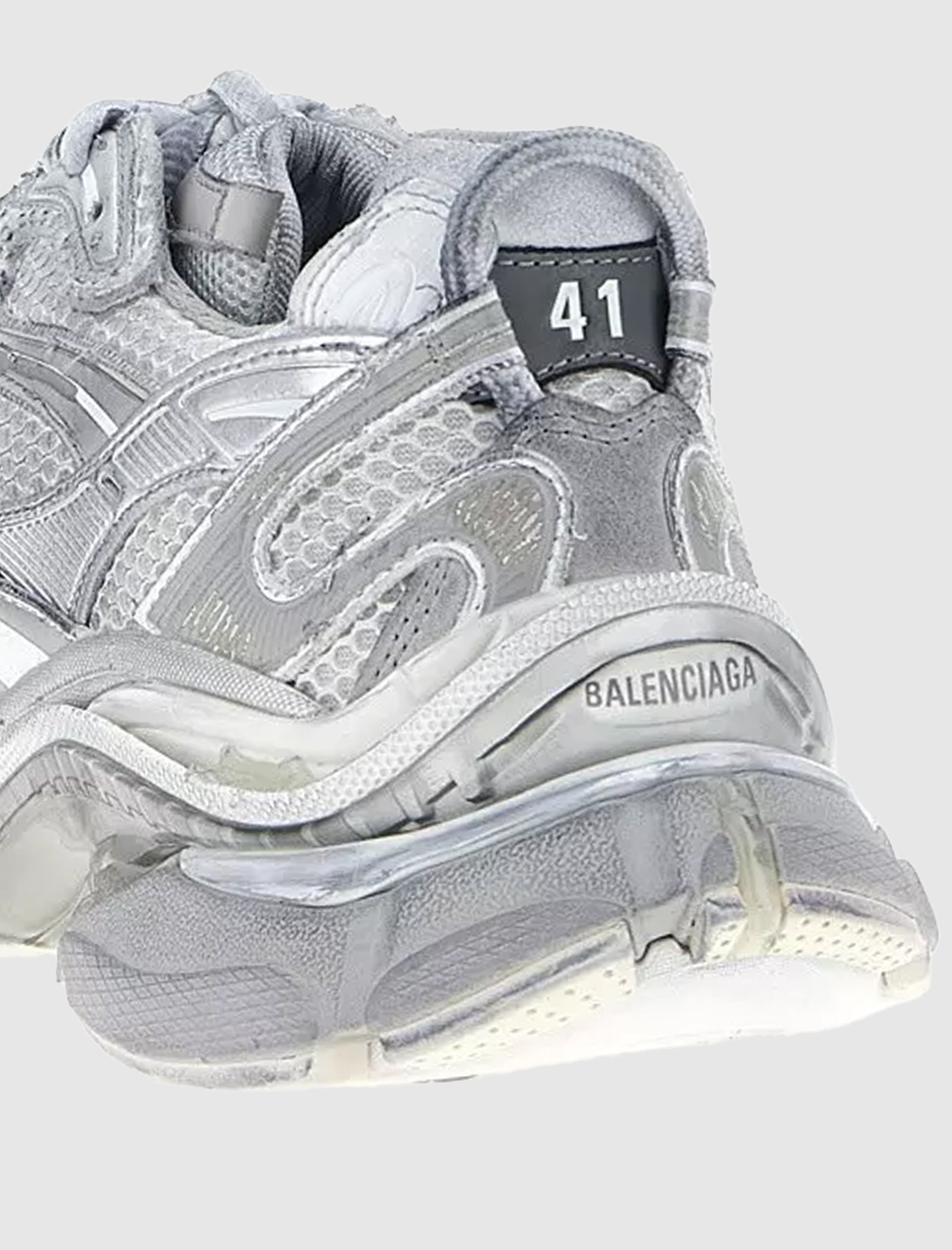 RUNNER 2 LEATHER "WHITE/SILVER/GREY"