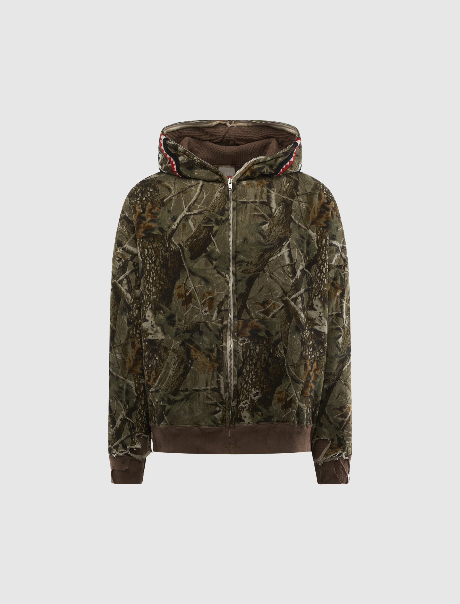 SAINT MICHAEL x BAPE SHARK ZIP-UP HOODIE