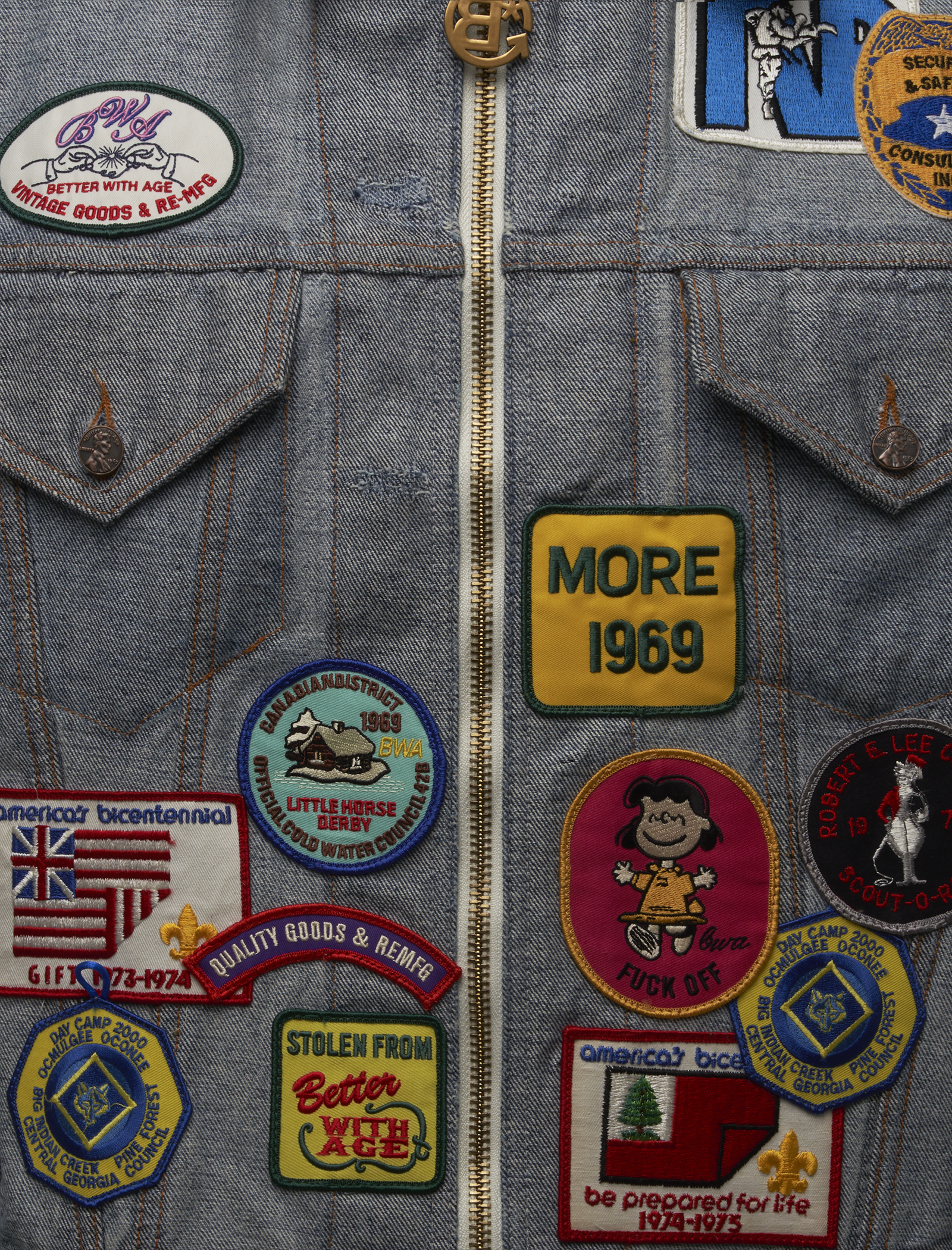 BROGUE RECONSTRUCTED REVERSIBLE TRUCKER JACKET