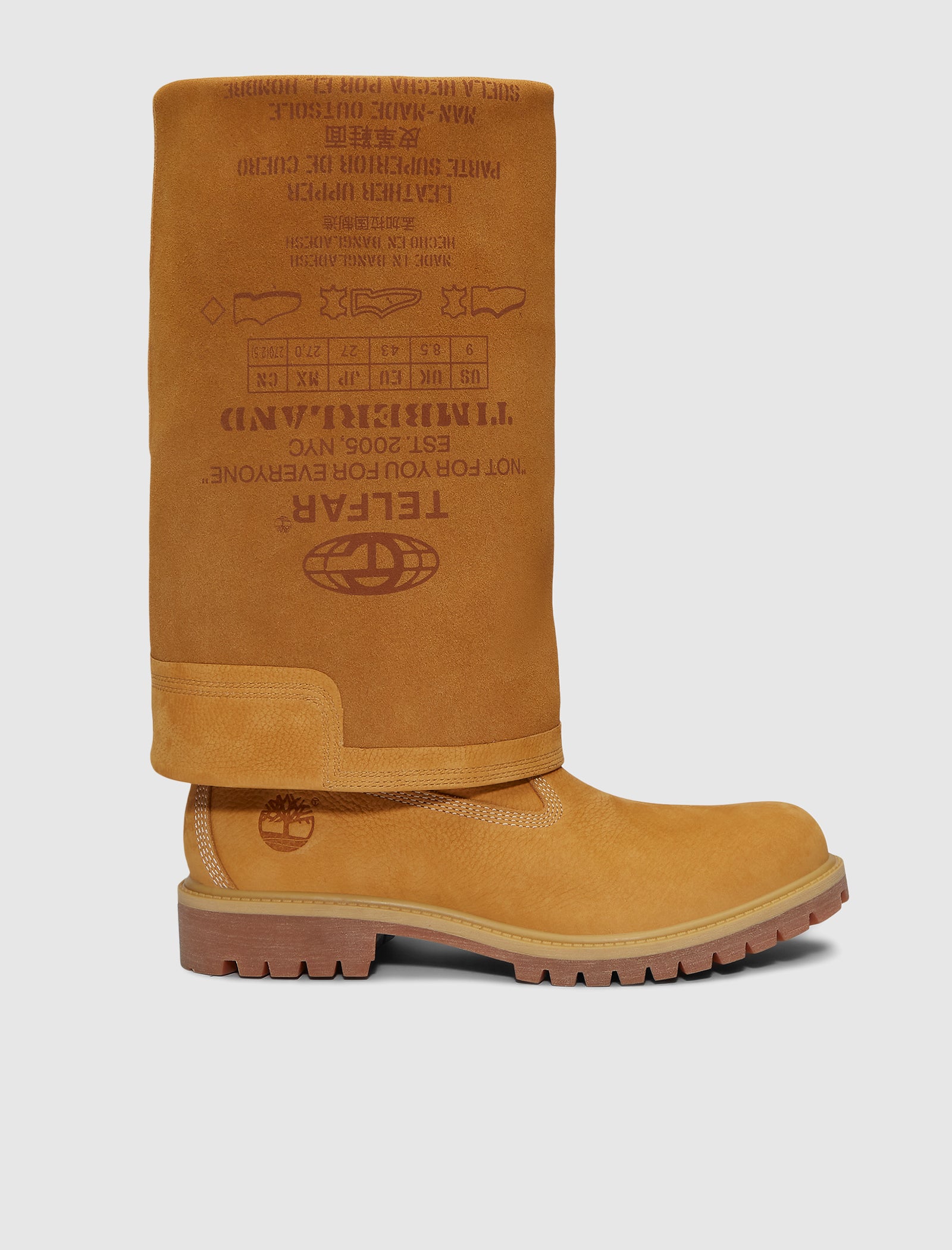 TELFAR PULL ON BOOT HIGH "WHEAT"