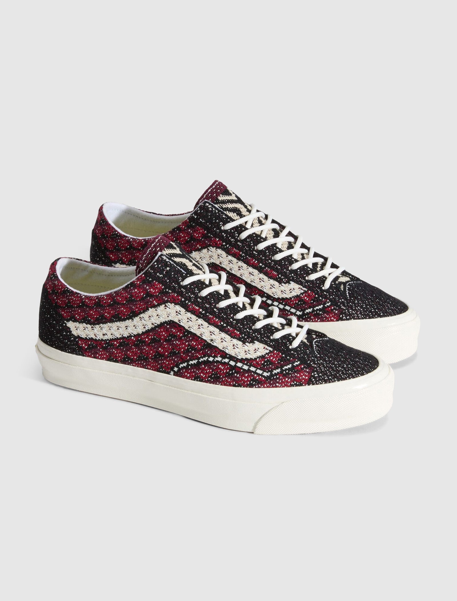 OLD SKOOL 36 EK "GEO CHECK BORDEAUX"