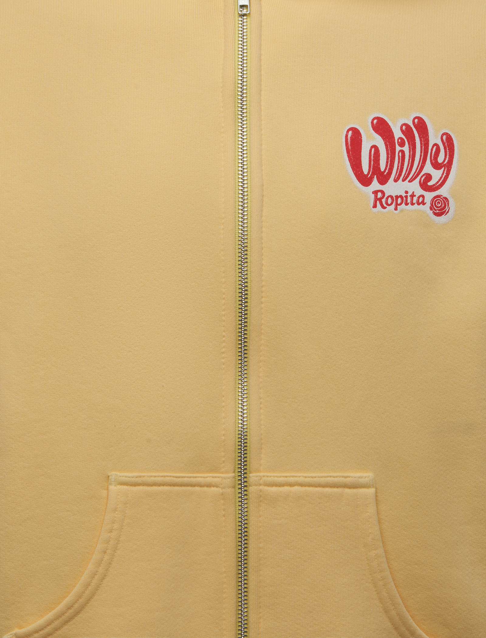 WILLY ROPITA SHRUNKEN ZIP THROUGH HOODIE