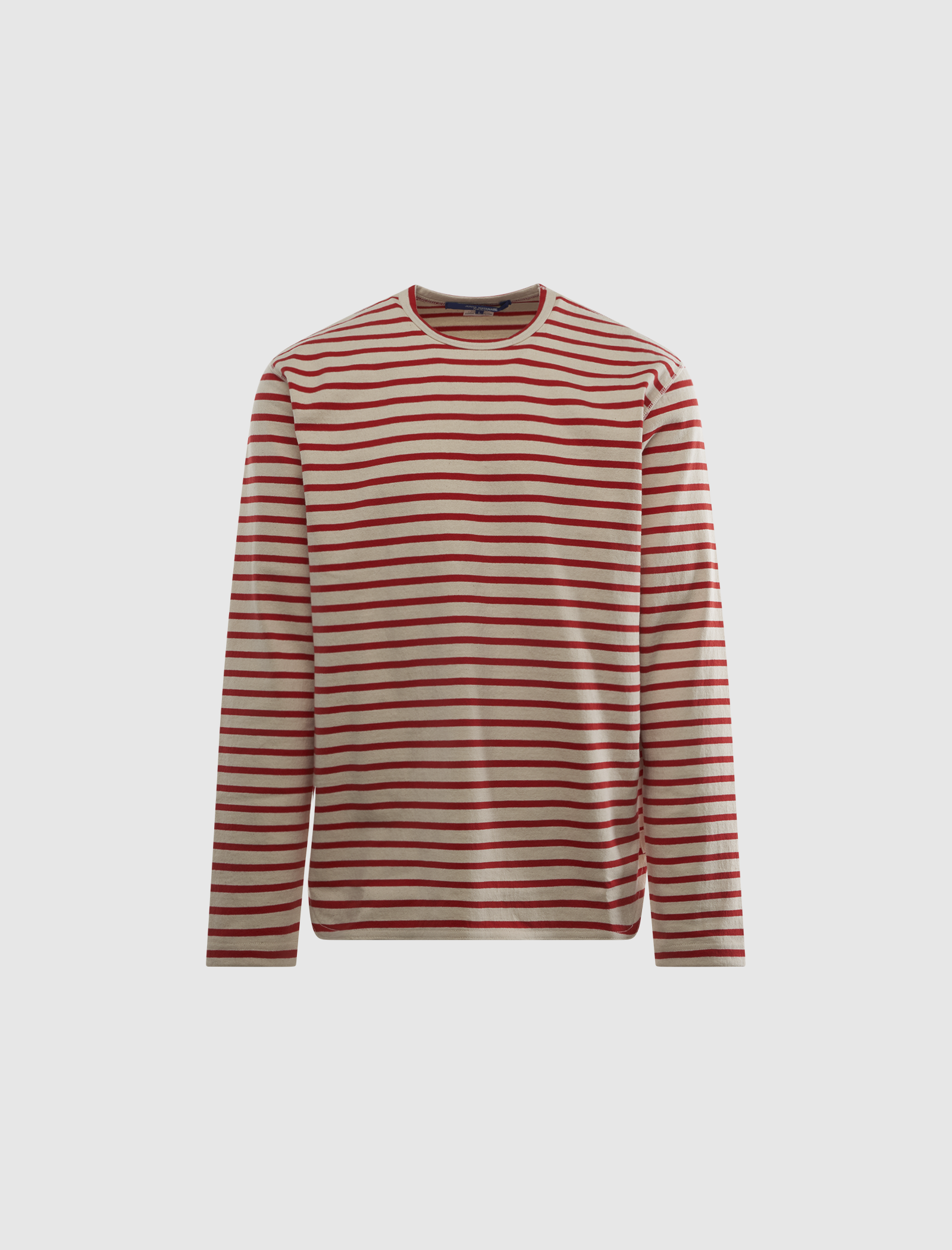 JUNYA WATANABE MAN RED & WHITE STRIPE LONG SLEEVE T-SHIRT