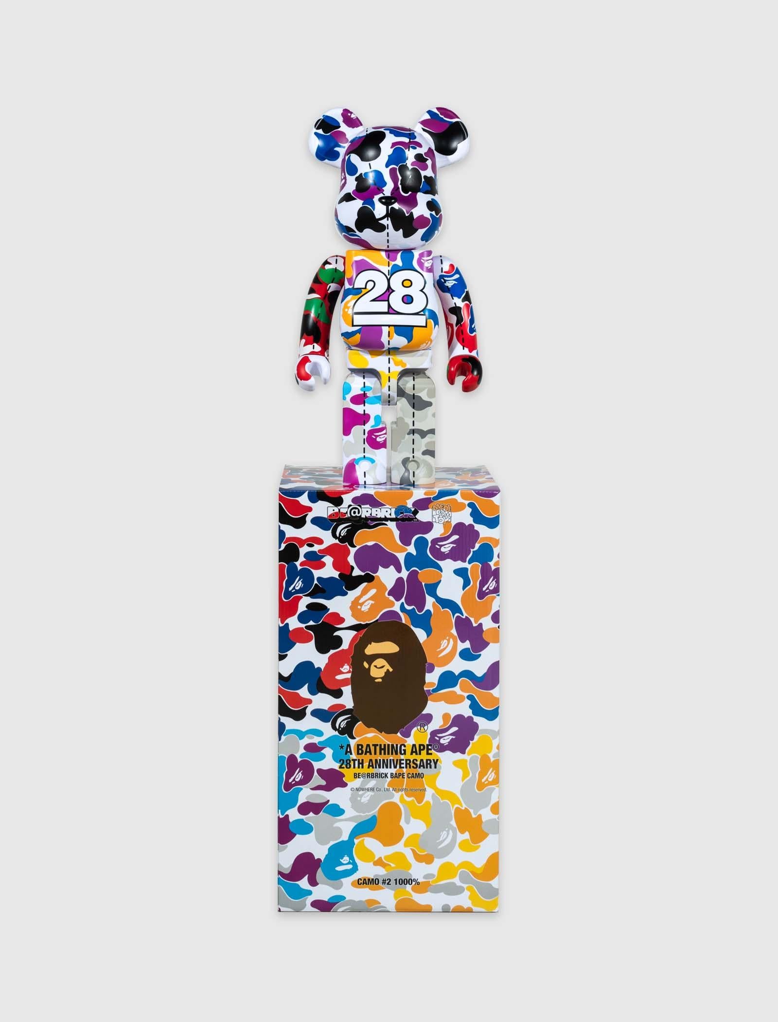 A BATHING APE 28TH ANNIVERSARY CAMO #2 1000% BEARBRICK - A Ma Maniere