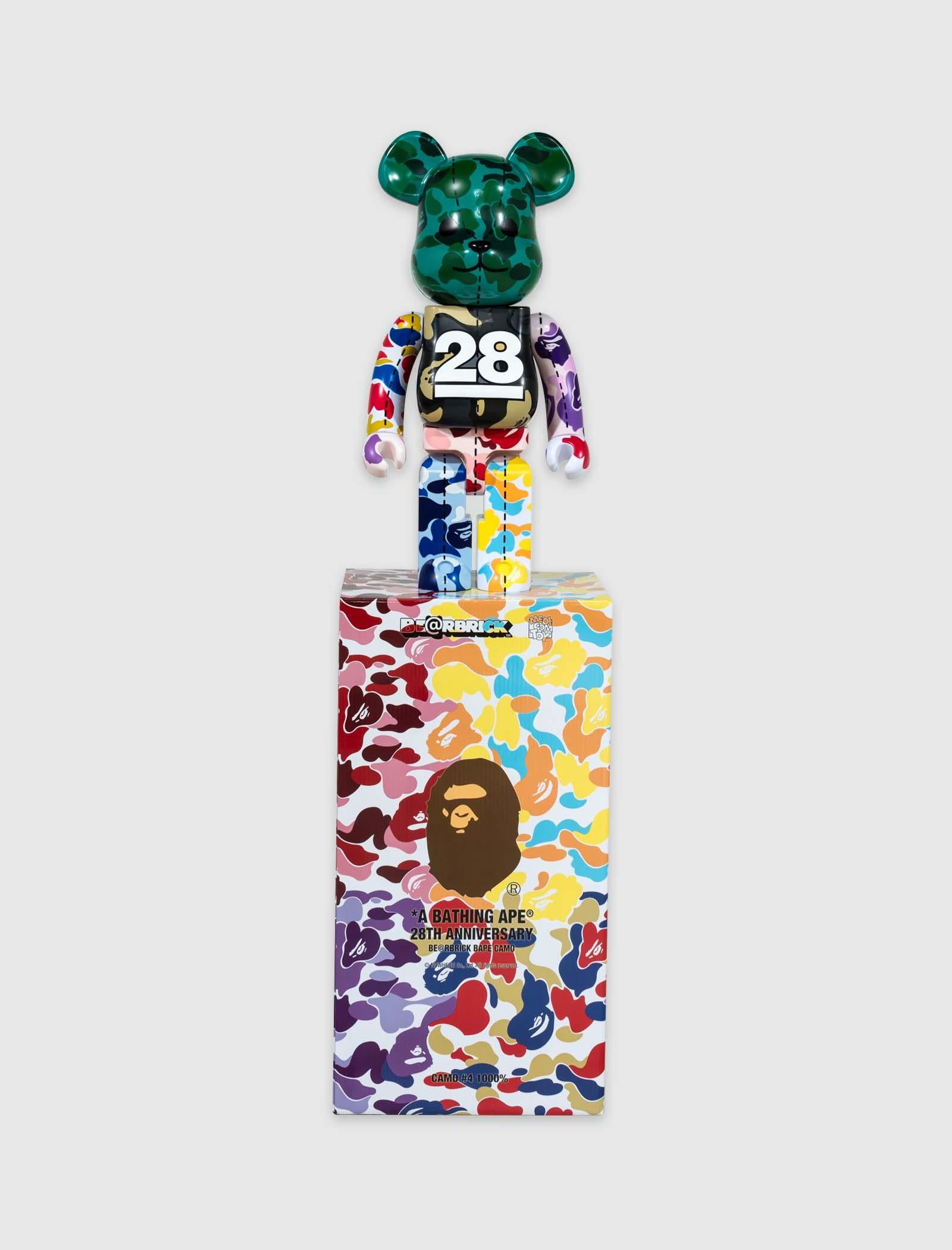 A BATHING APE 28TH ANNIVERSARY CAMO #4 1000% BEARBRICK - A Ma Maniere